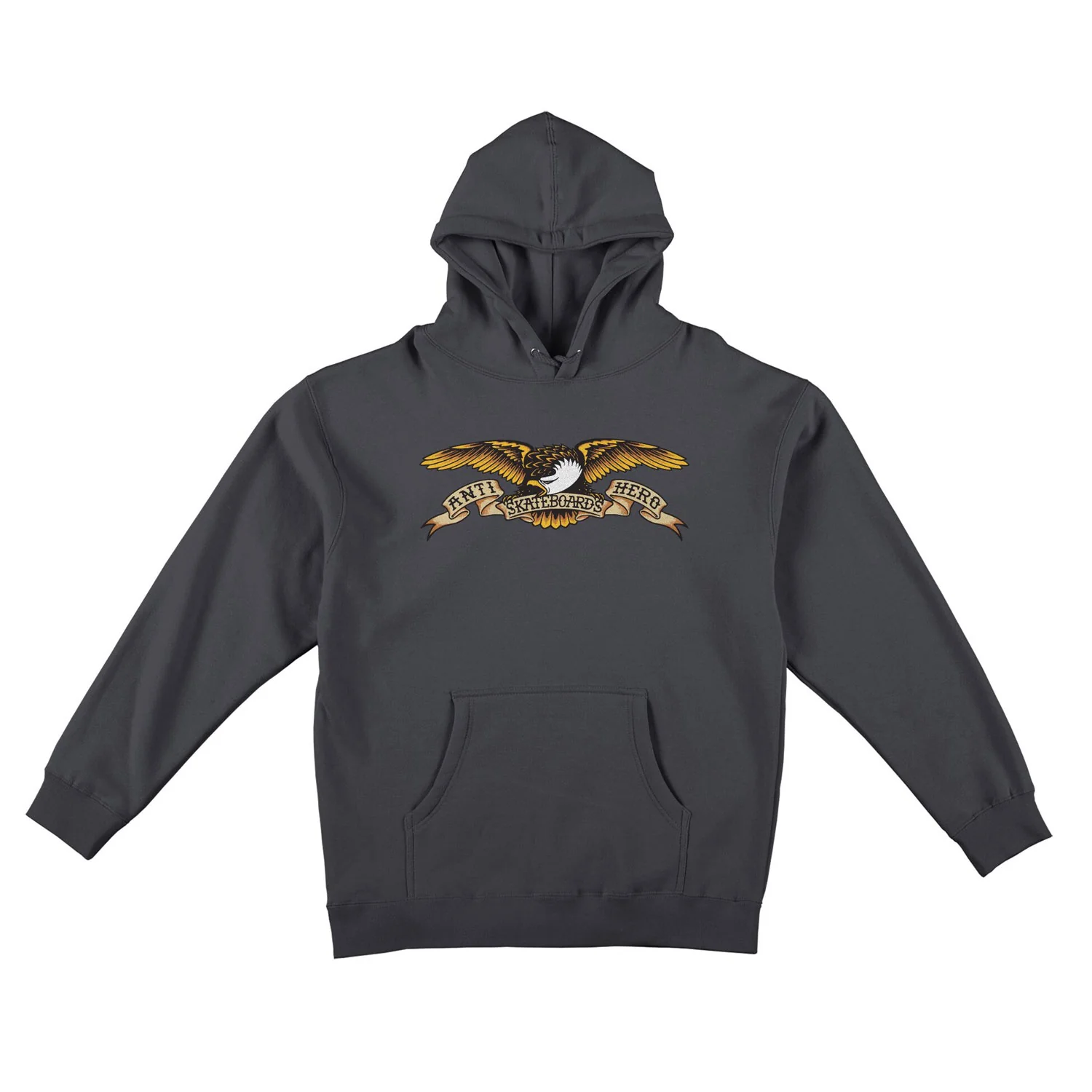 Anti Hero Skateboards Hoody Eagle Pullover Charcoal/Black Grey