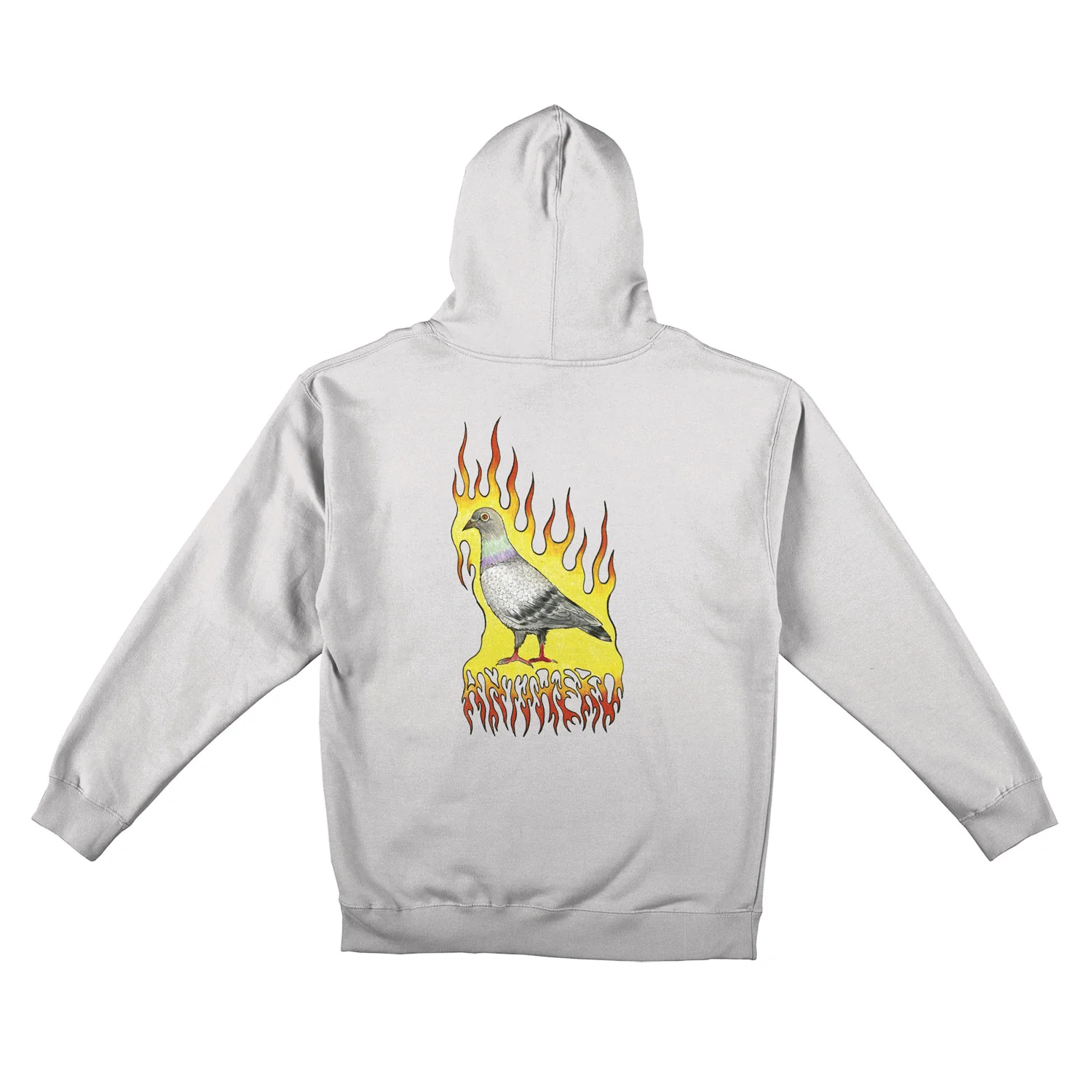 Anti Hero Skateboards Hoody Flame Pigeon Pullover Cement