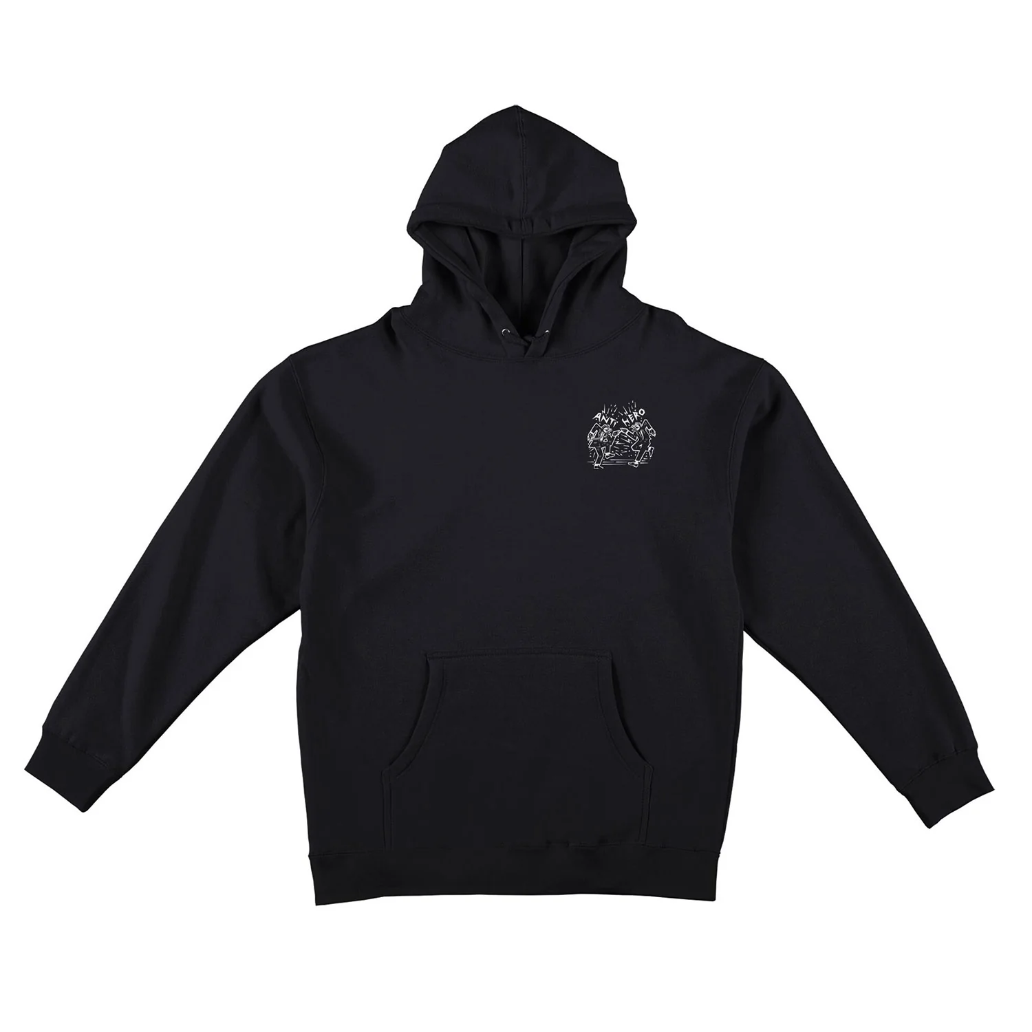 Anti Hero Skateboards Hoody Ruder Bwoys Pullover Black/White - Image 2