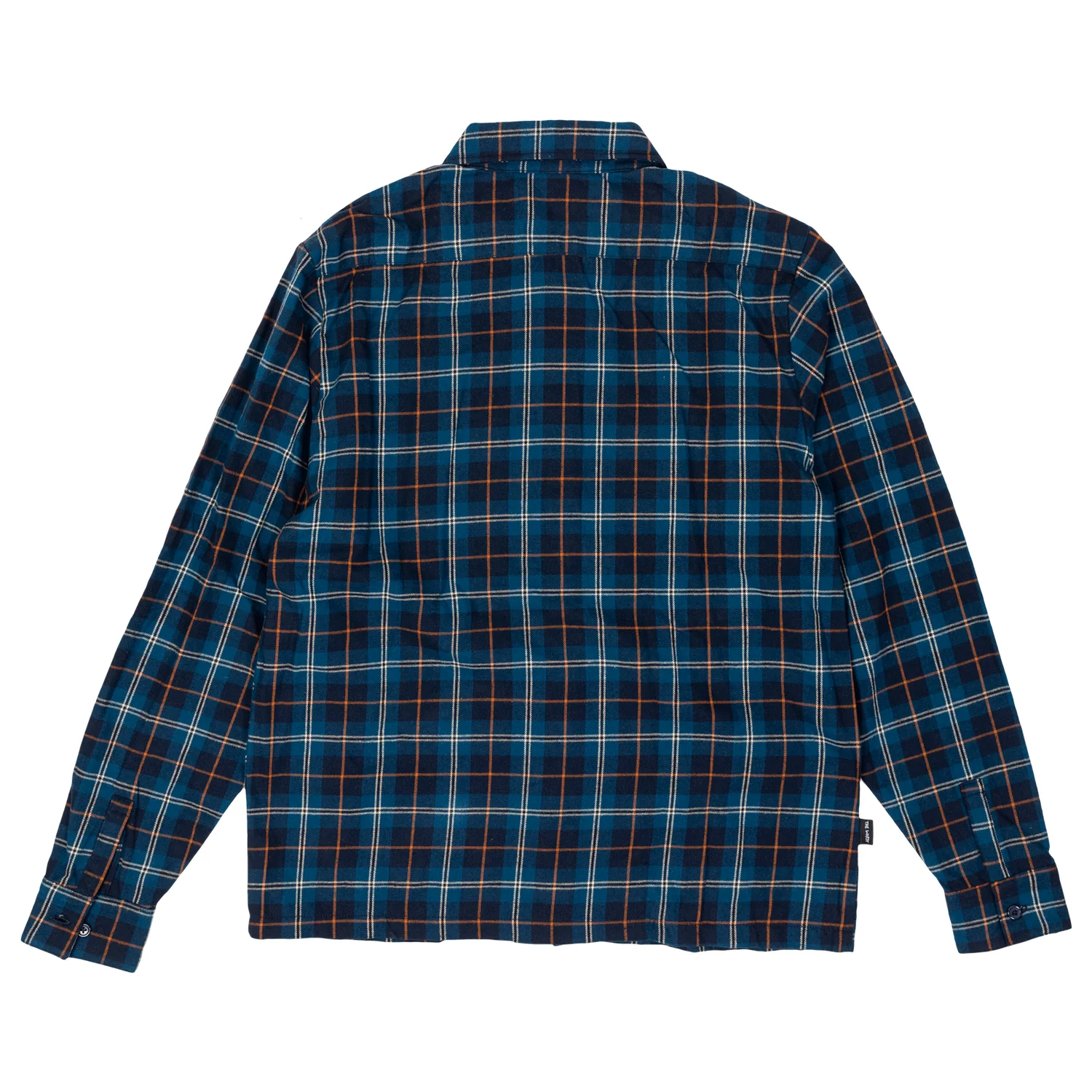 Anti Hero Skateboards Longsleeve Shirt Basic Eagle Flannel Navy/Orange - Image 2