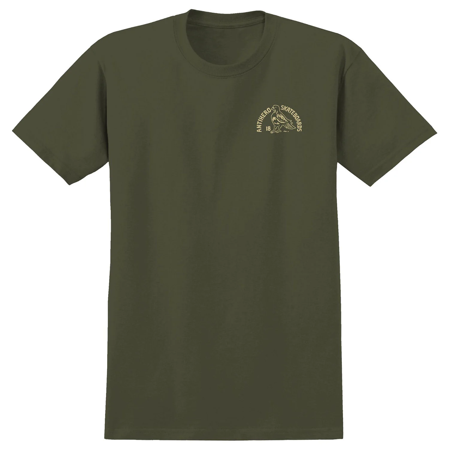 Anti Hero Skateboards Shirt Clubhouse Olive/Cream - Image 2