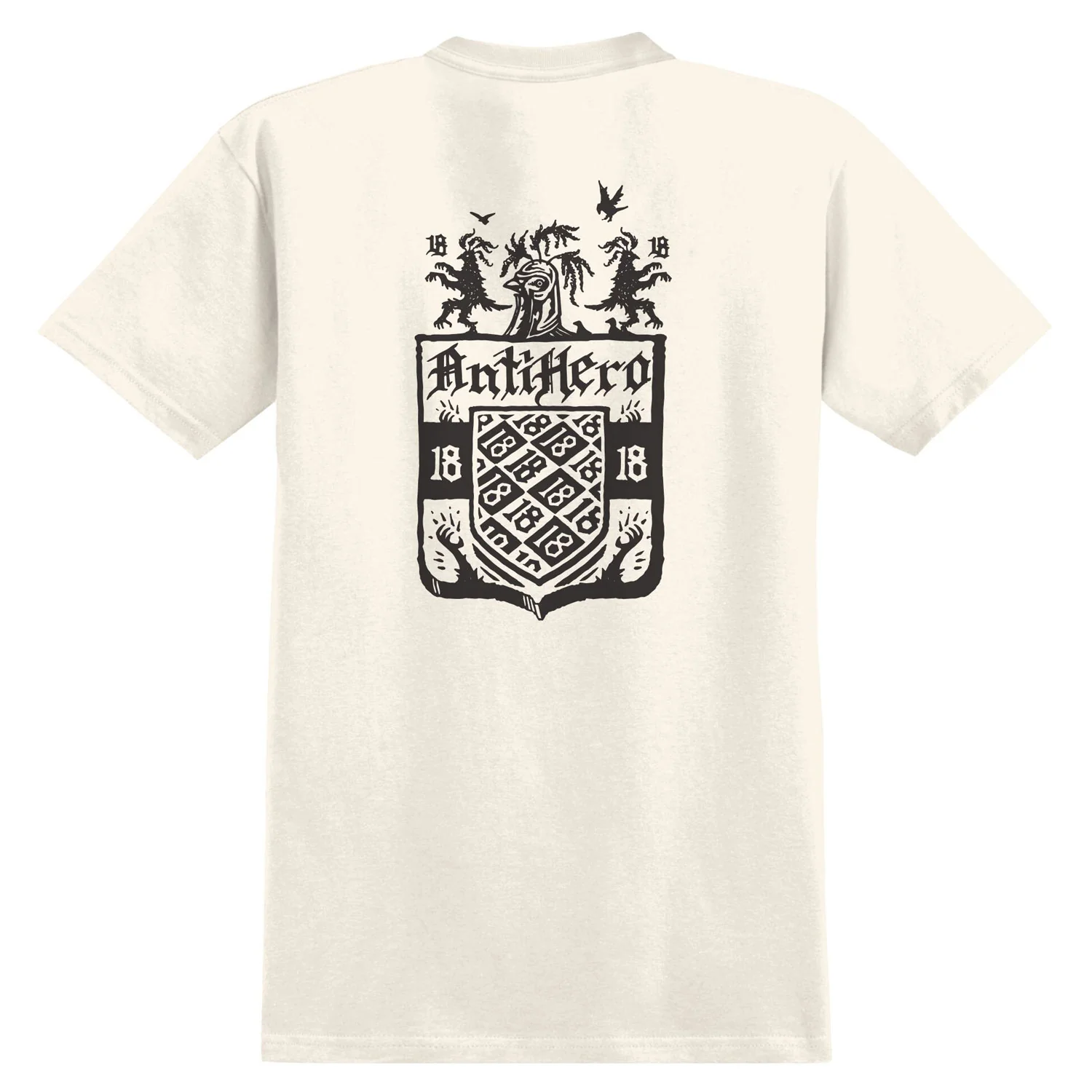 Anti Hero Skateboards Shirt Coat of Arms Cream/Black