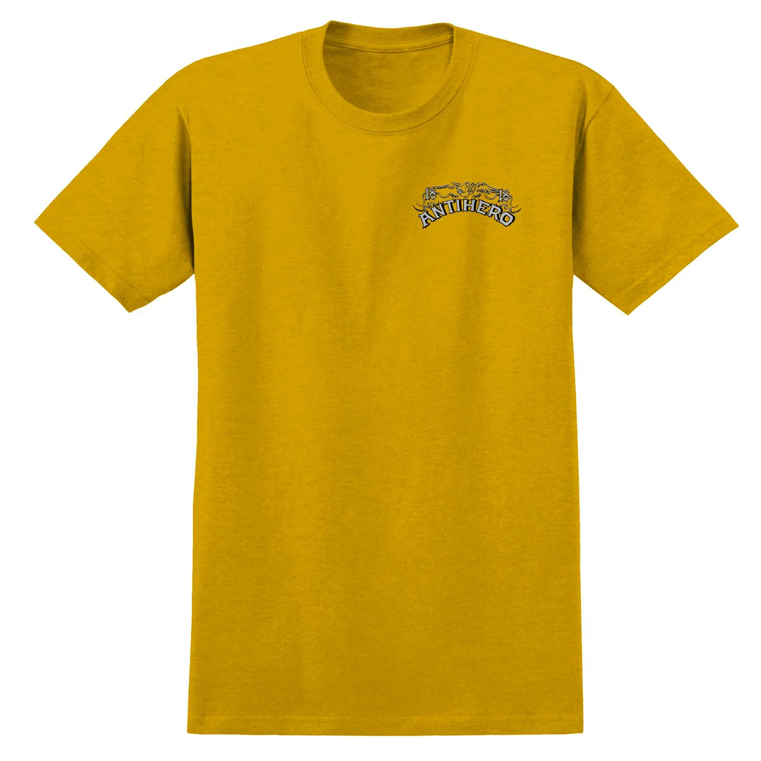 Anti Hero Skateboards Shirt Customs Heather Mustard - Image 2