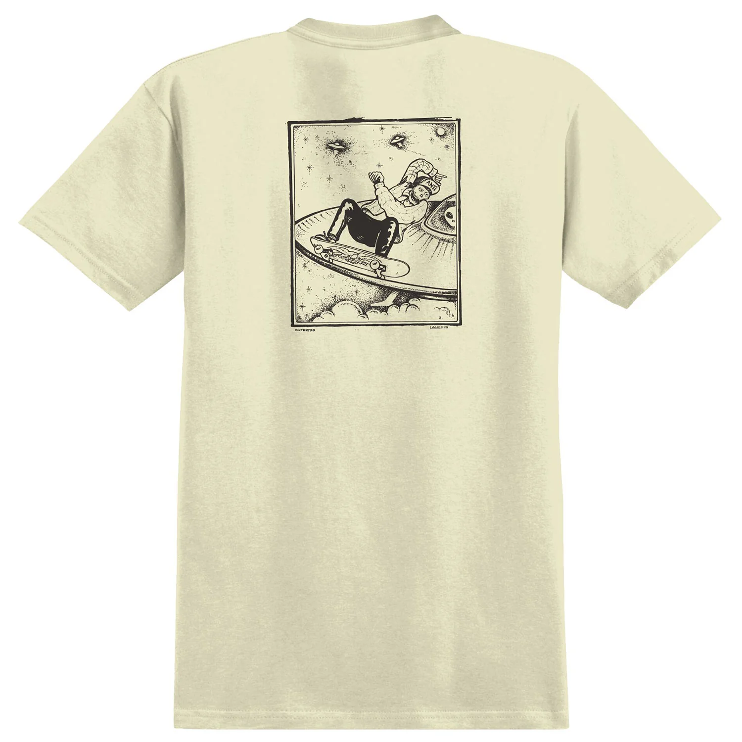 Anti Hero Skateboards Shirt Hewitt Lance Mountain Cream/Black
