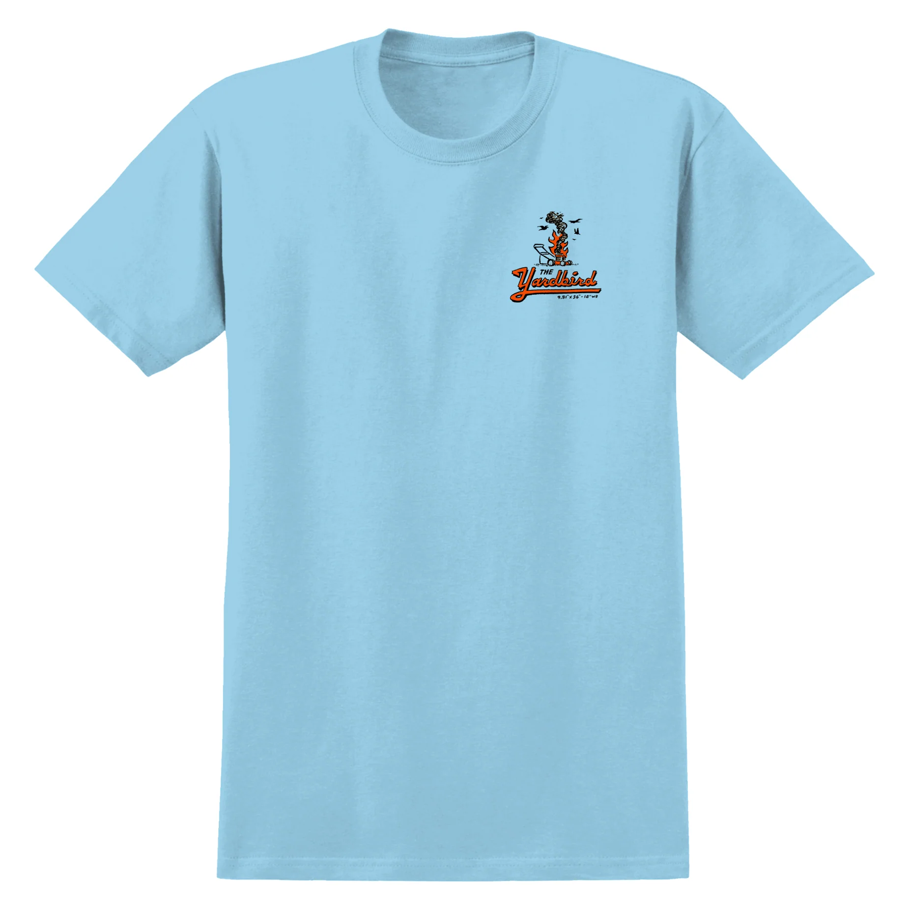 Anti Hero Skateboards Shirt Jalopi Yardbird Heather Light Blue - Image 2
