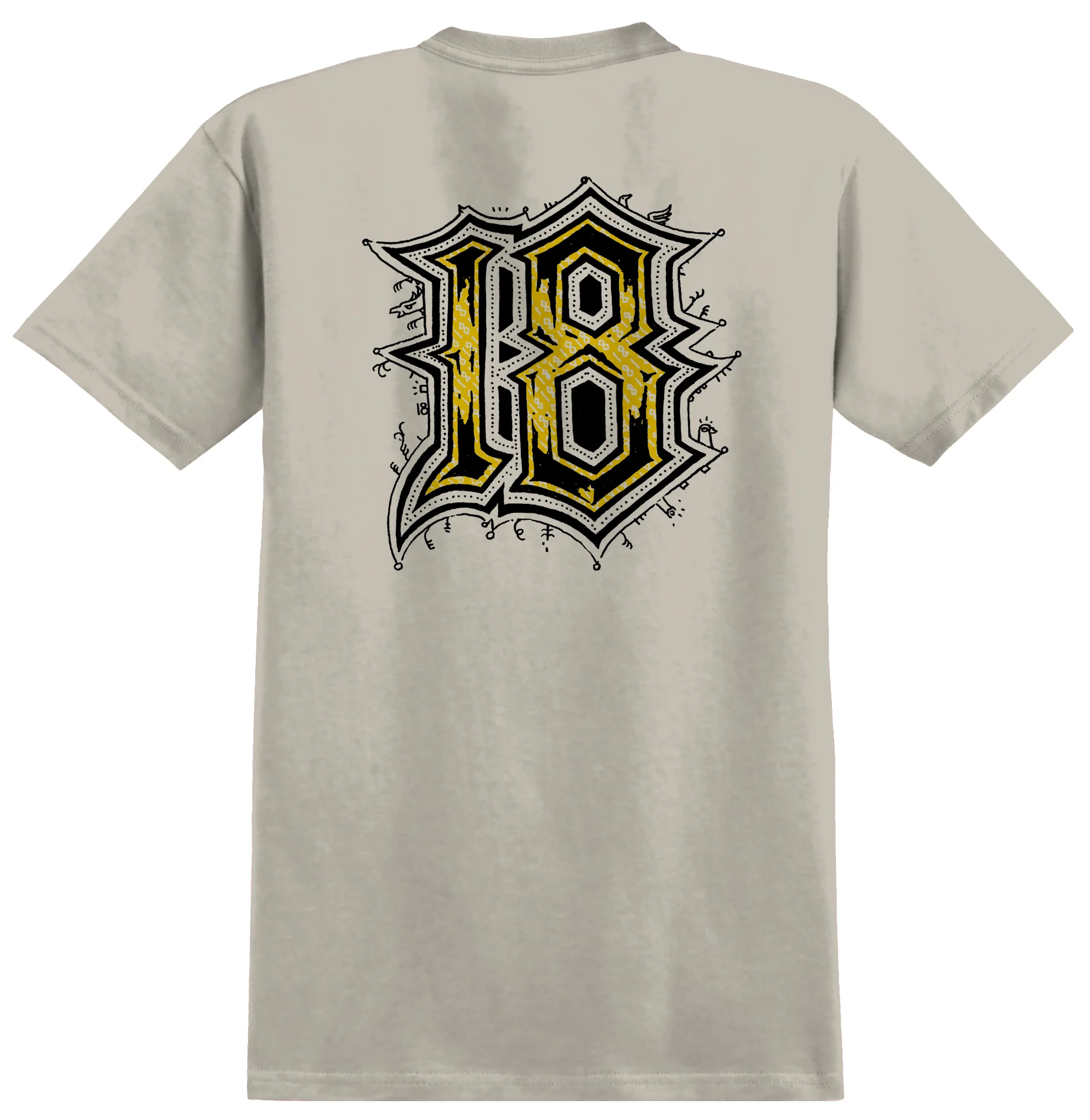 Anti Hero Skateboards Shirt Medieval Heather Cream - Image 2