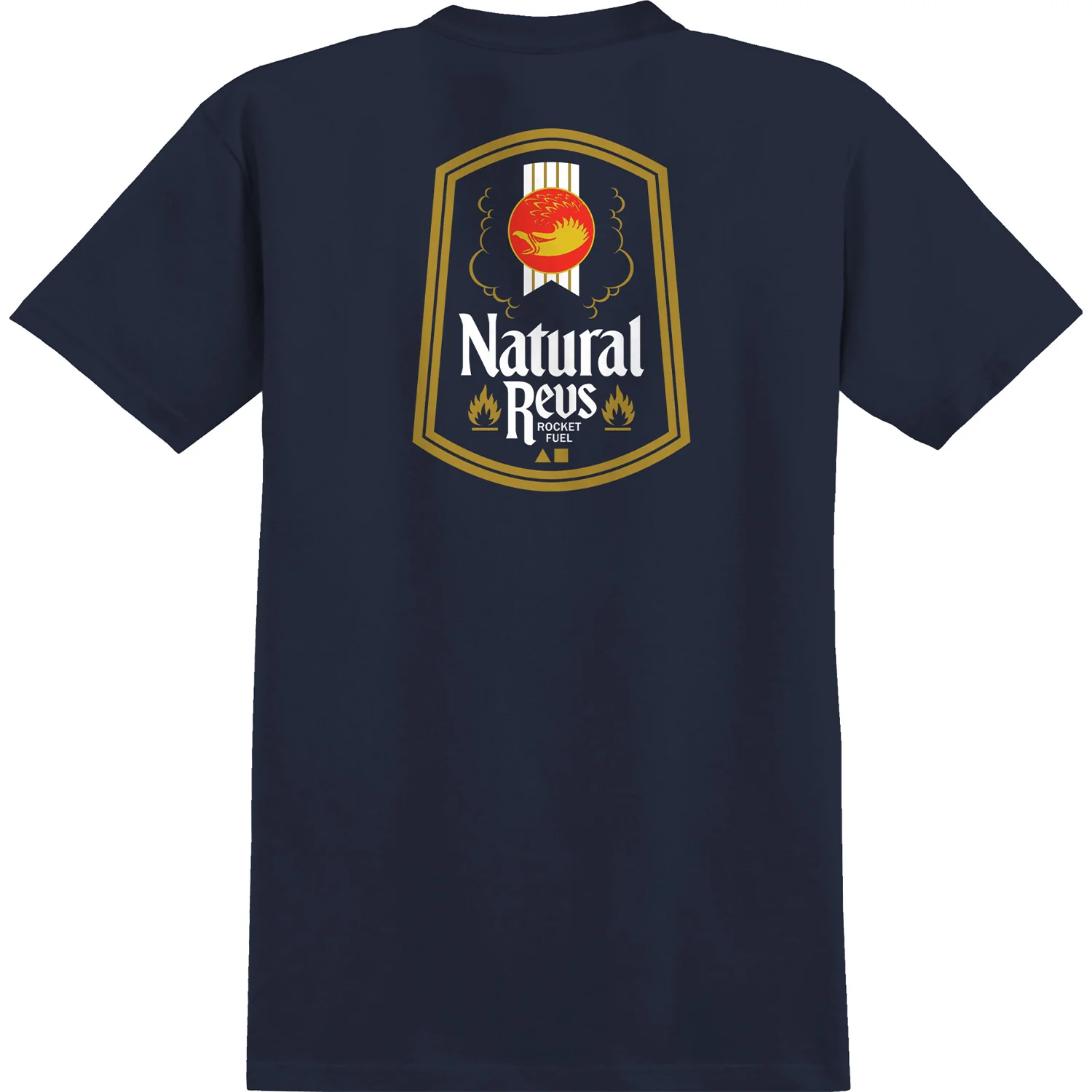 Anti Hero Skateboards Shirt Natural Revs Pocket Navy - Image 2