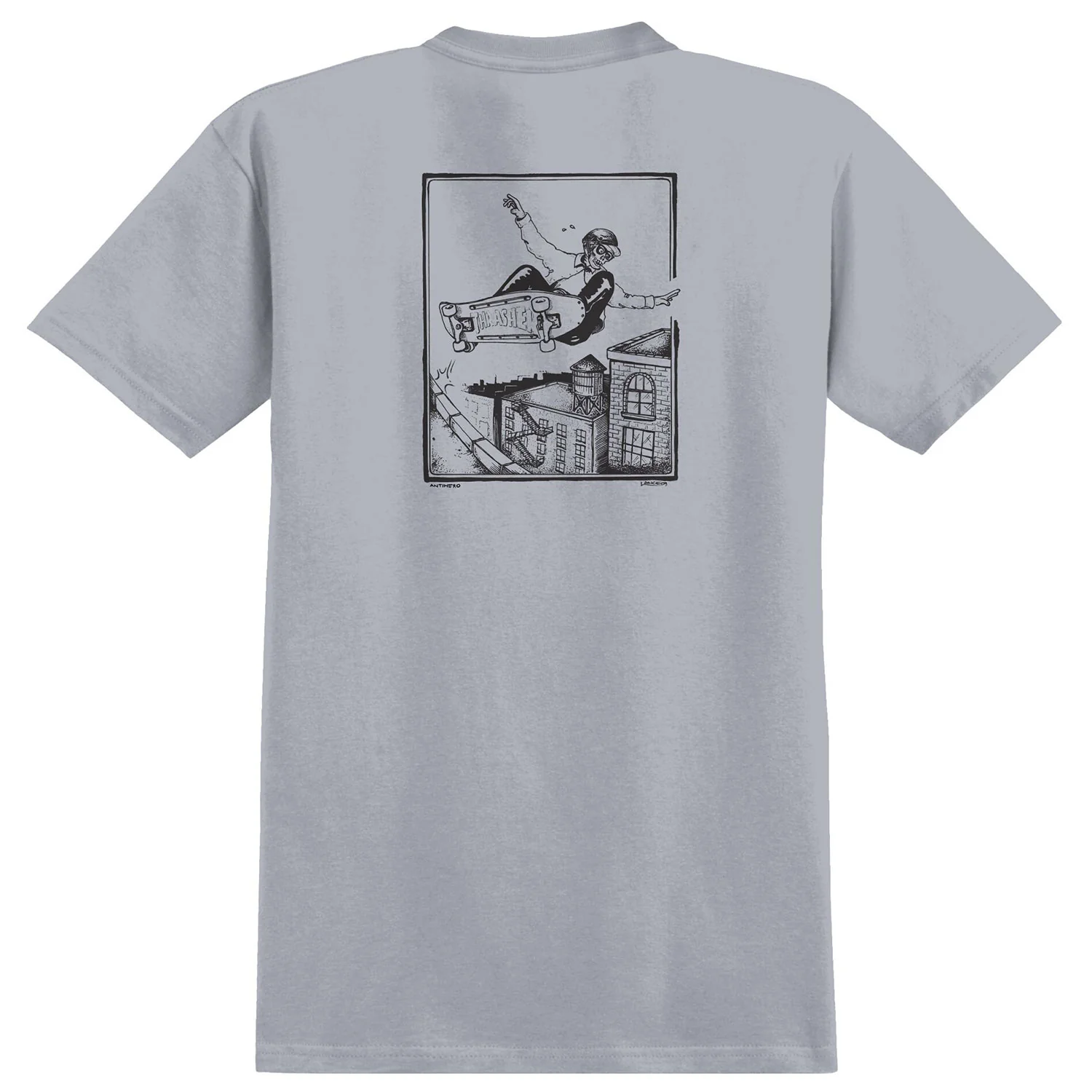 Anti Hero Skateboards Shirt Phelps Lance Mountain DBL Asphalt/Black
