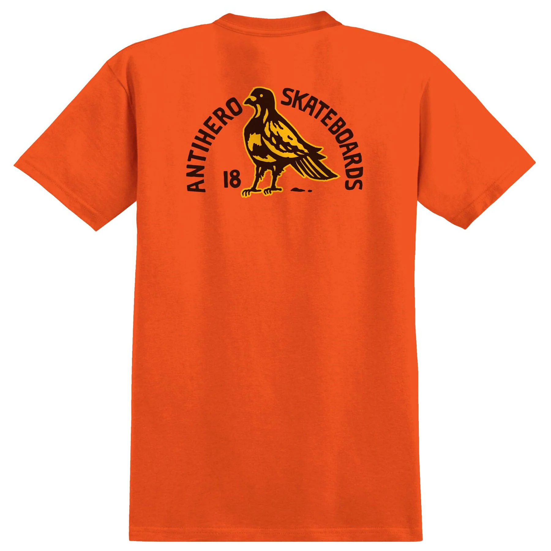 Anti Hero Skateboards Shirt Rock Dove Fill Safety Orange