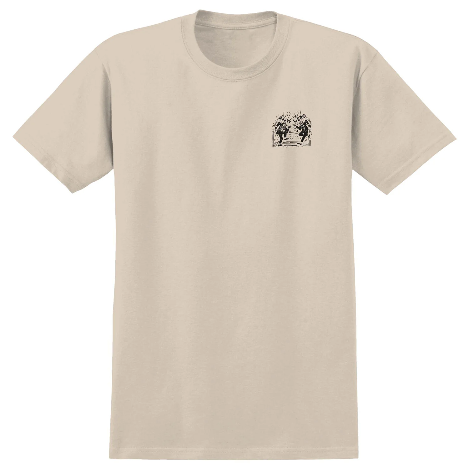 Anti Hero Skateboards Shirt Ruder Bwoys Heather Bone/Black - Image 2