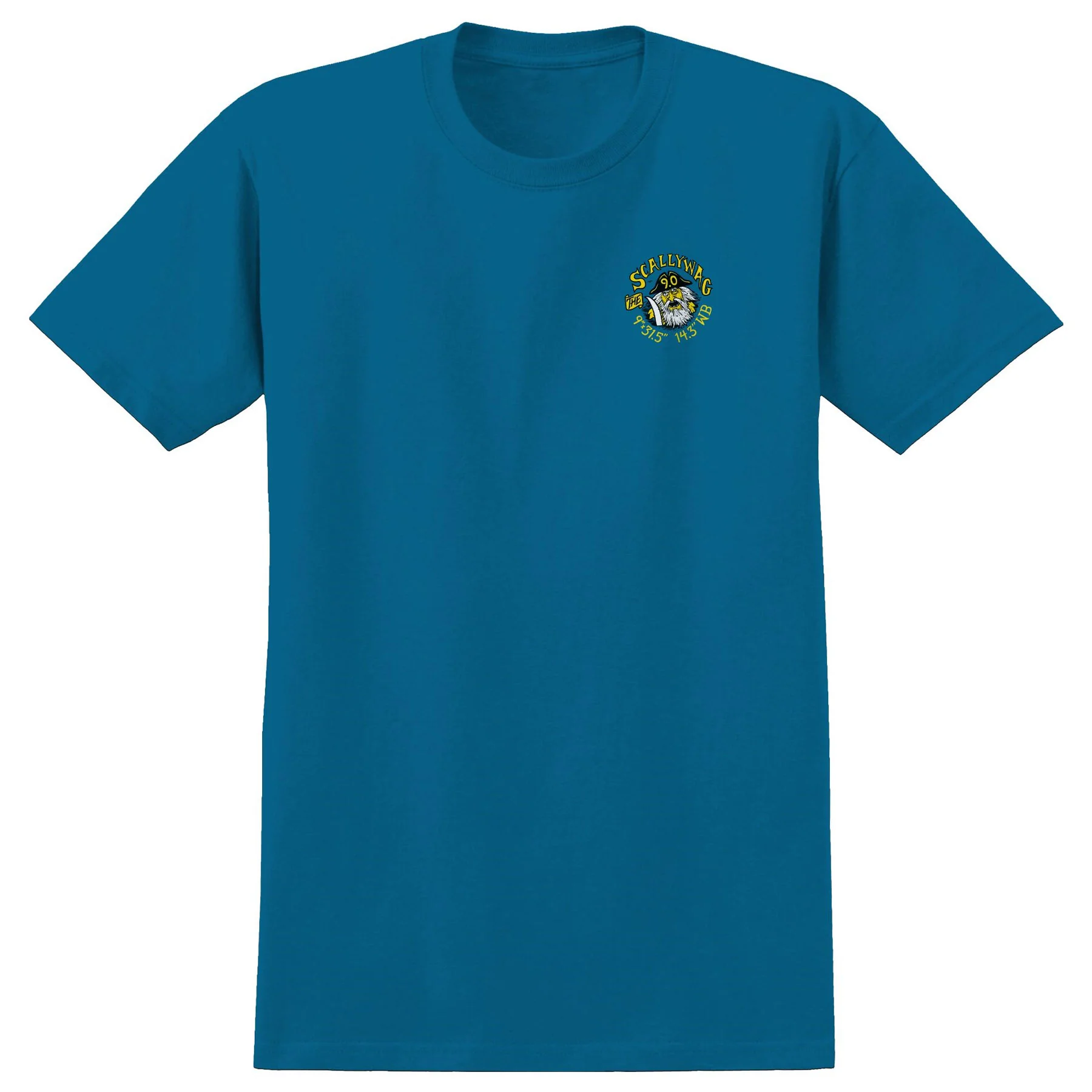 Anti Hero Skateboards Shirt Scallywag Sea Blue - Image 2