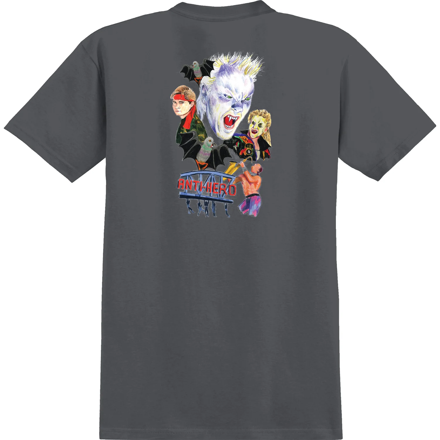 Anti Hero Skateboards Shirt Still Believe Charcoal