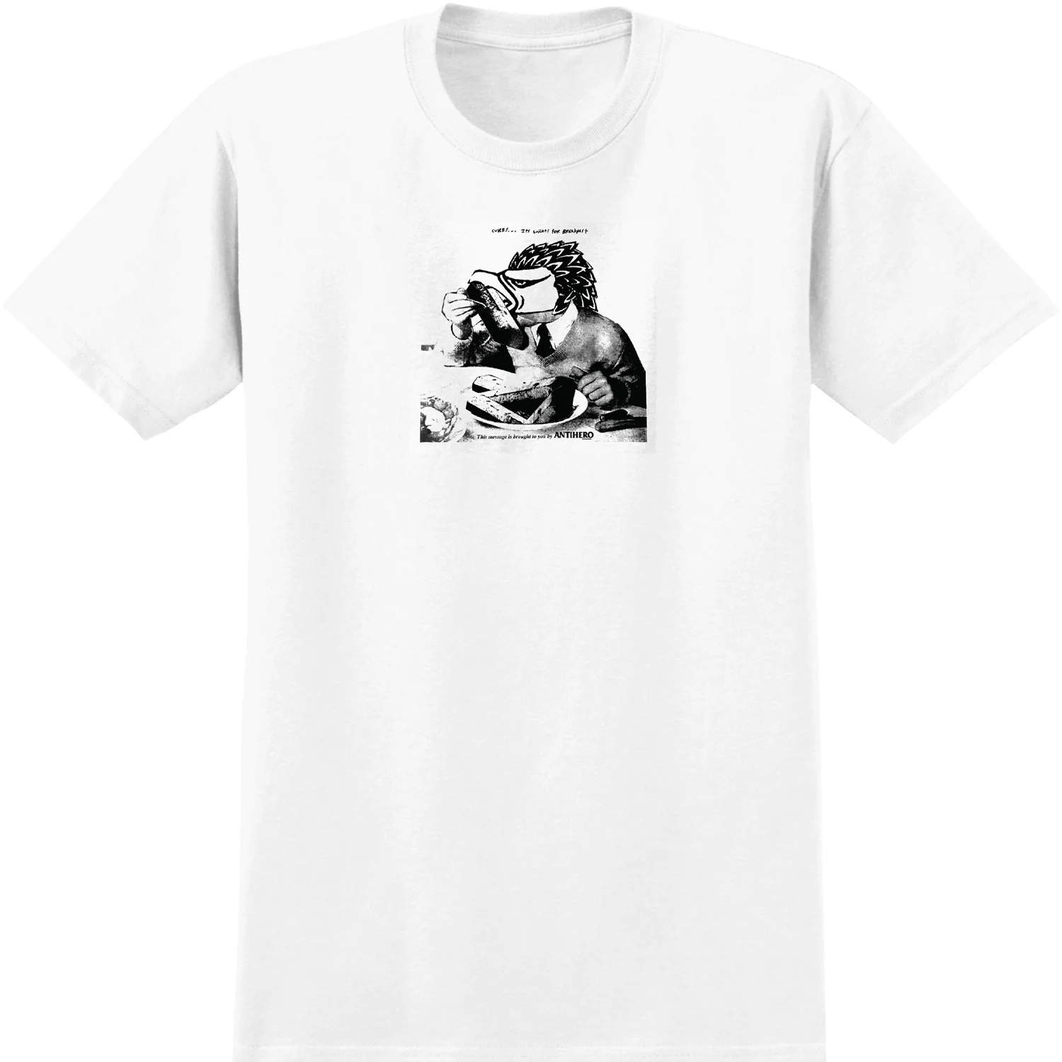 Anti Hero Skateboards Shirt Tasty Curbs White