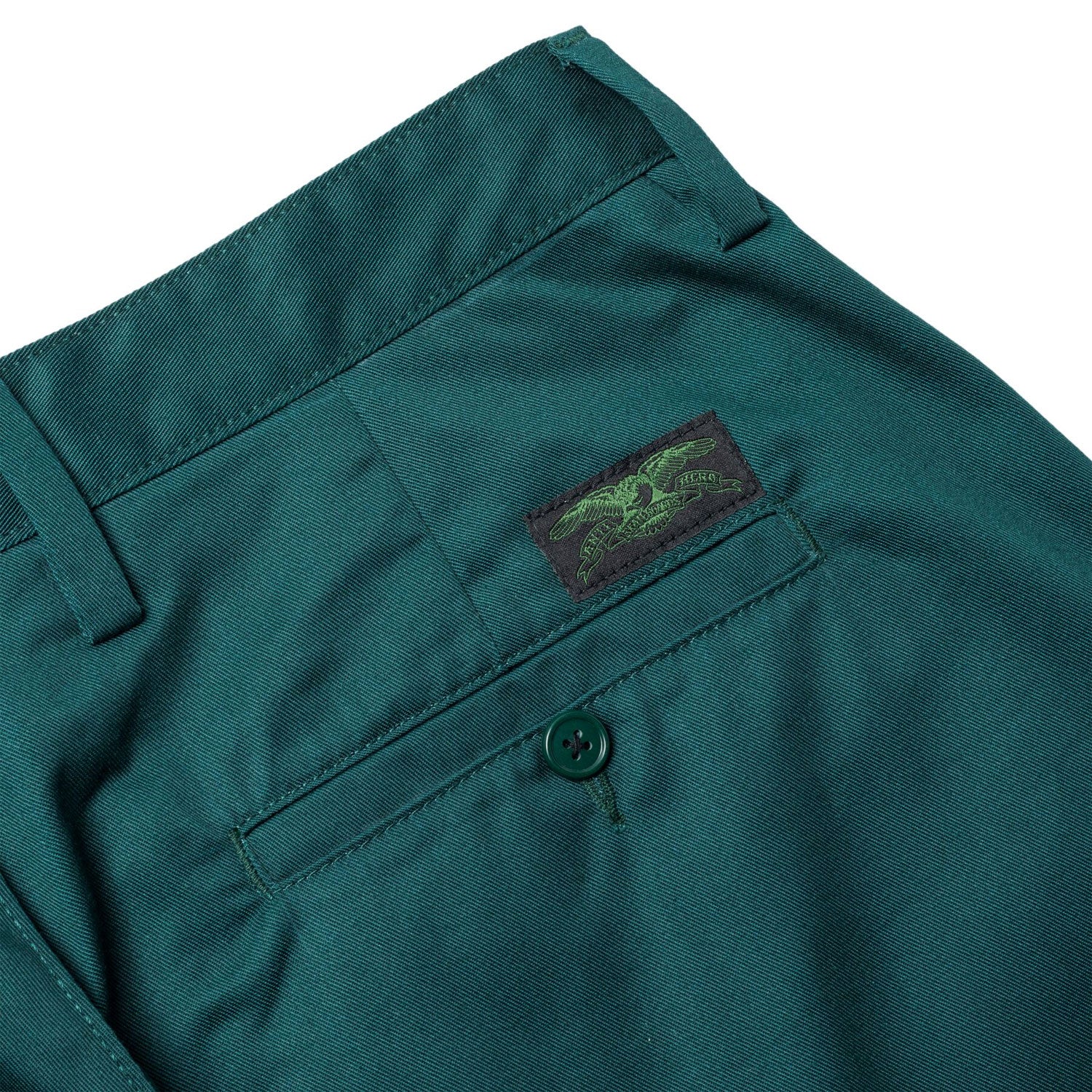 Anti Hero Skateboards Shorts Hecho Por Skate Dark Green Green - Image 3