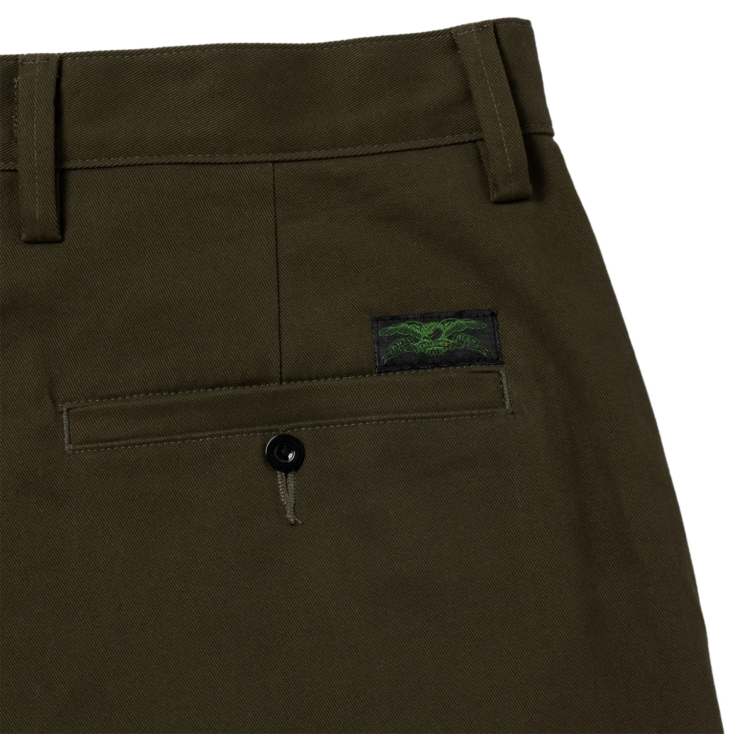 Anti Hero Skateboards Shorts Hecho Por Skate Dark Olive - Image 4