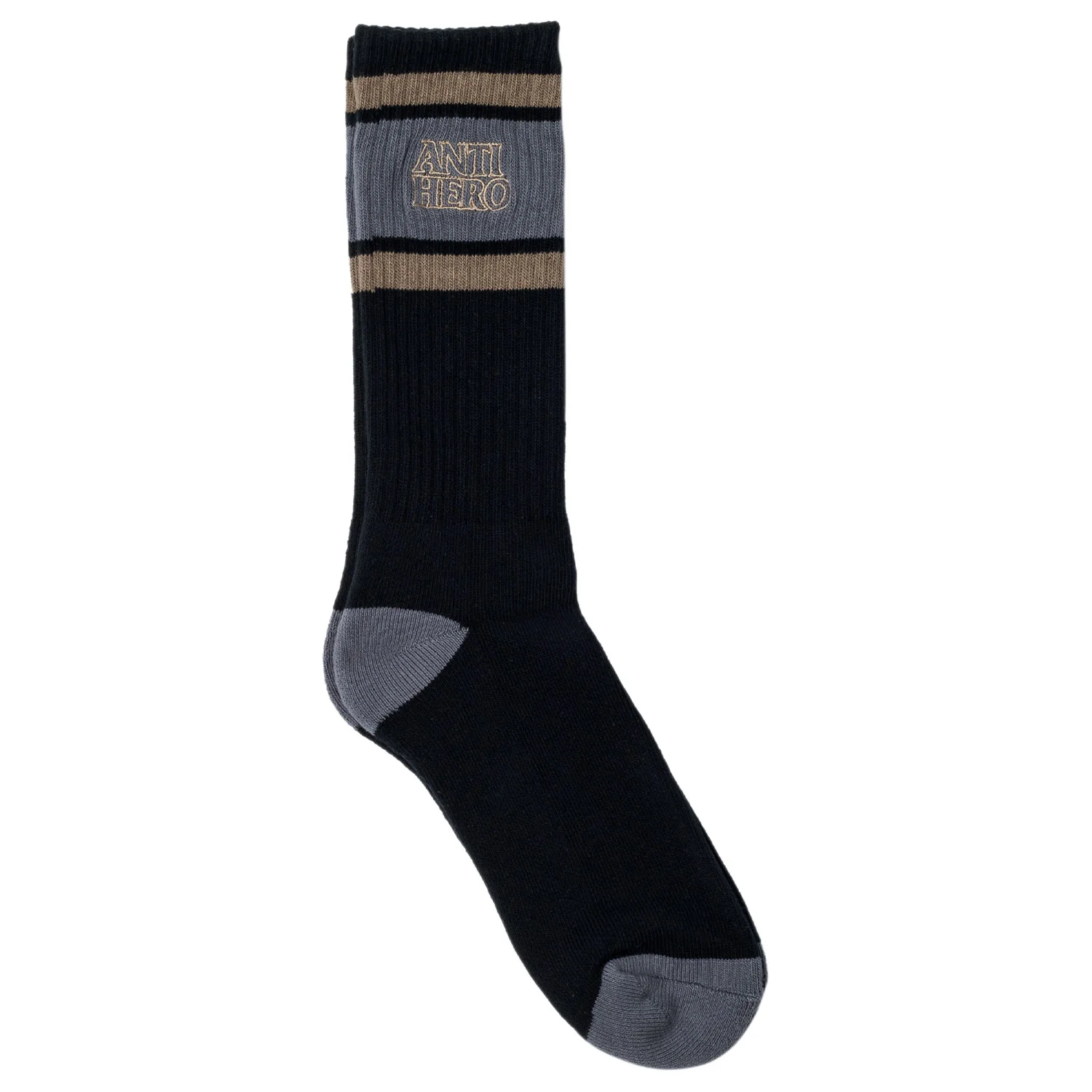 Anti Hero Skateboards Socks Blackhero Outline Embroidered Black