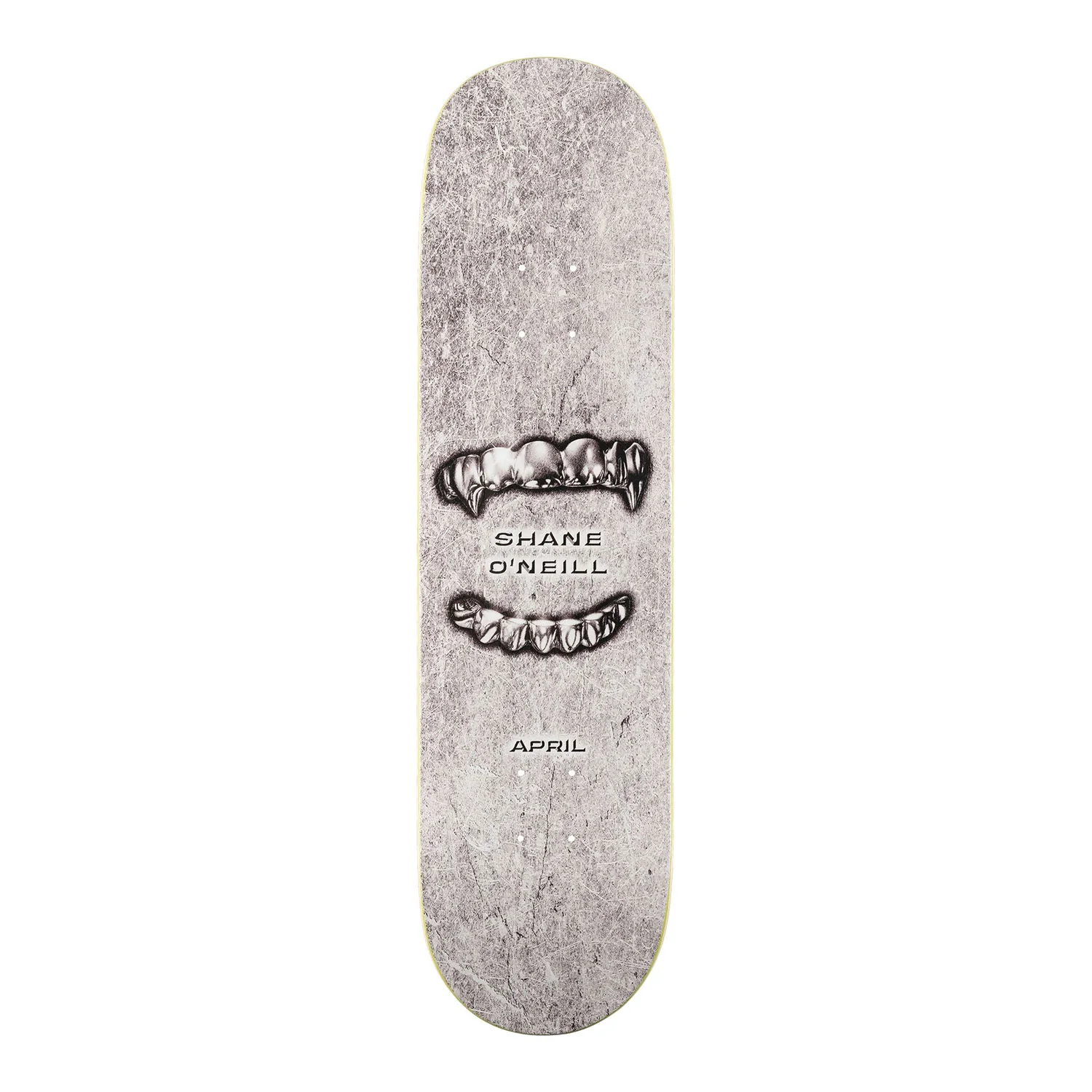 April Skateboard Deck Shane O Neill Grills Silver 8.25" x 31.92"