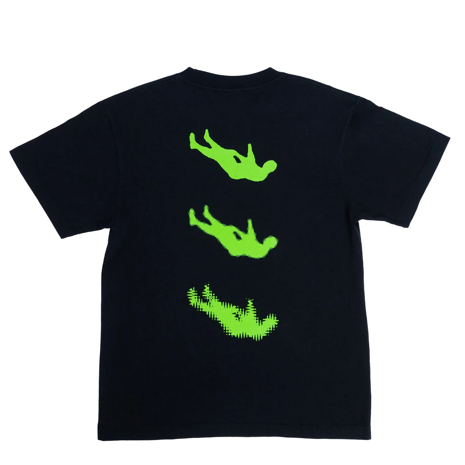 April Skateboard T-Shirt Man Down Black - Image 2