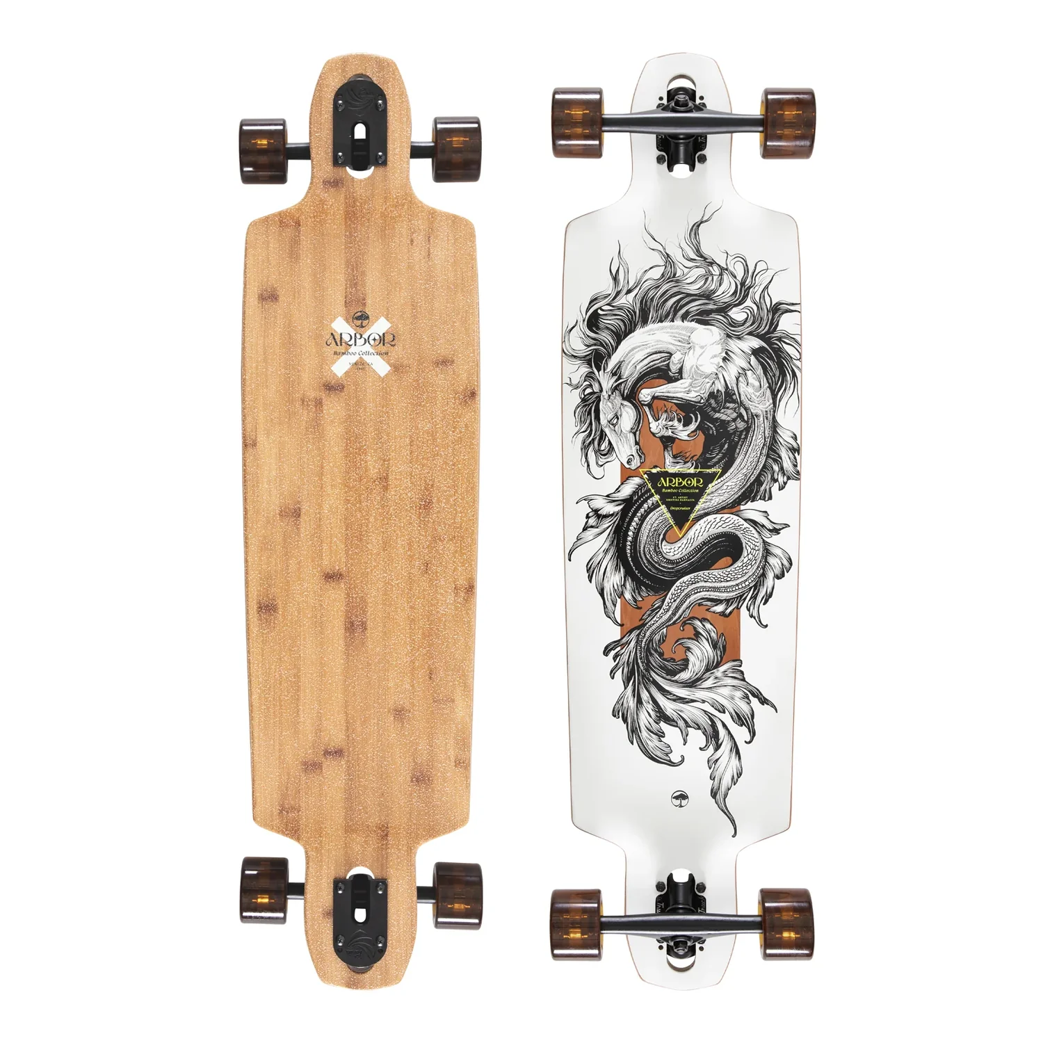 Arbor Longboard Complete Bamboo Dropcruiser K Darmaeva Double Drop 9.75" x 38"