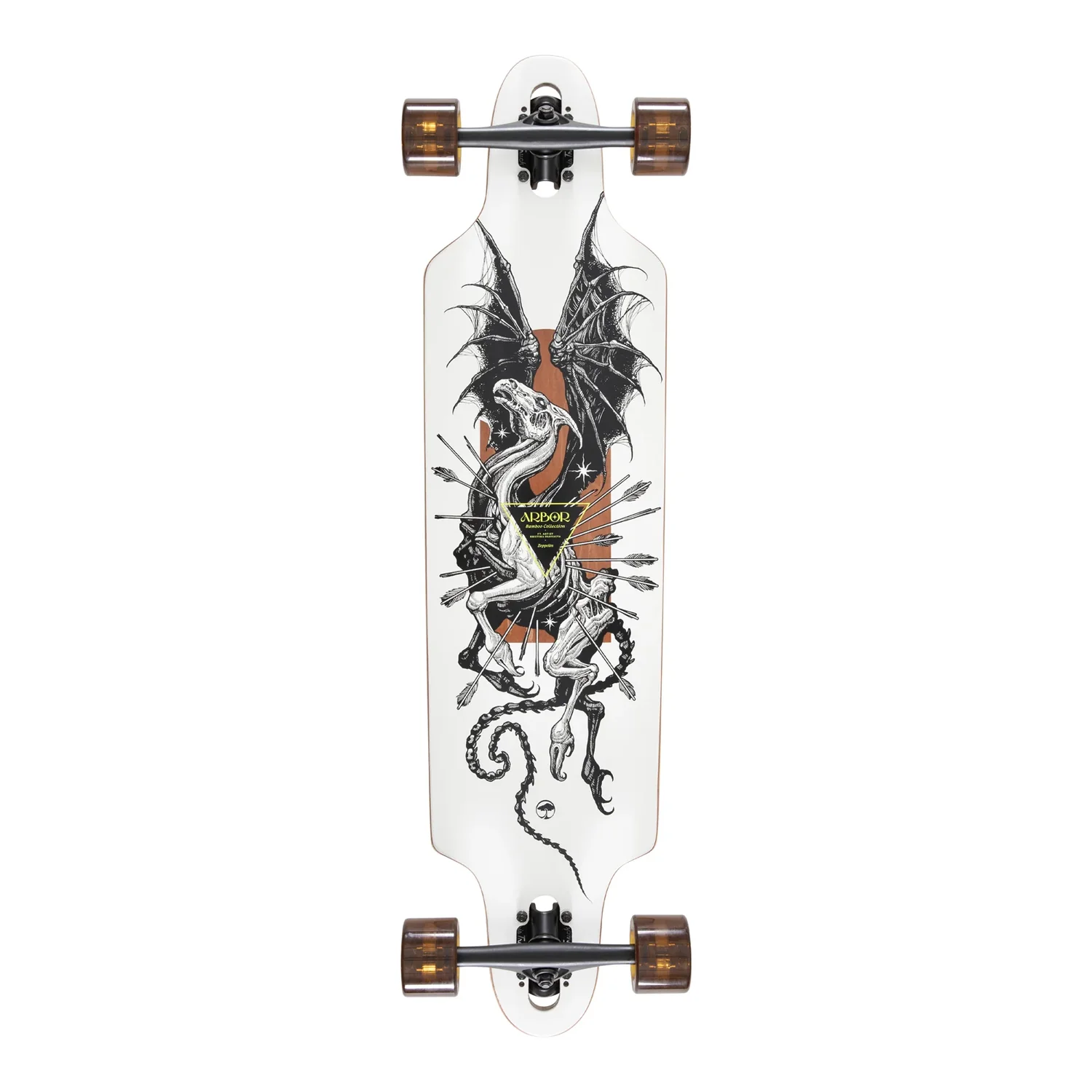 Arbor Longboard Complete Bamboo Zeppelin 36 K Darmaeva Drop Through 9" x 36" - Image 5