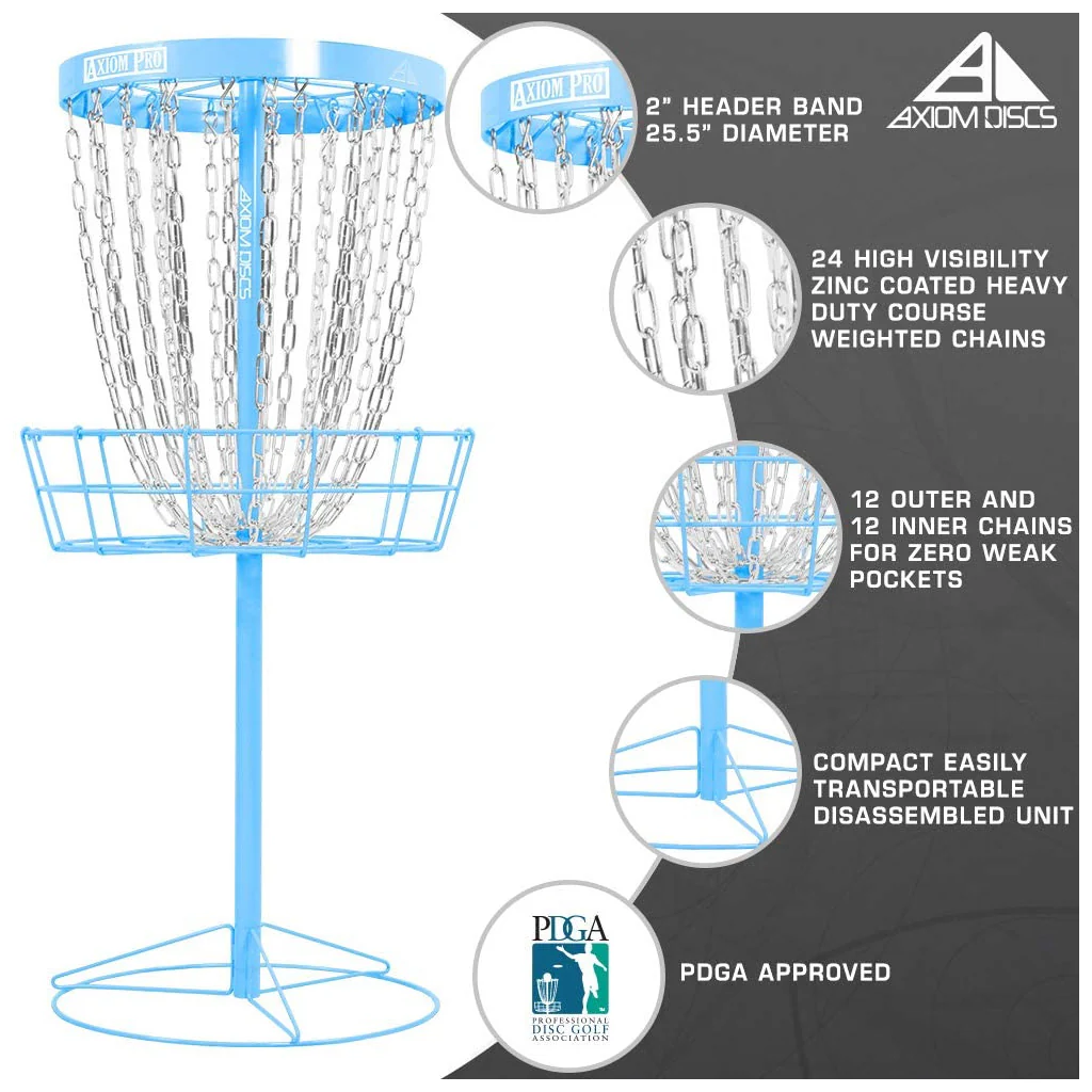 Axiom Disc Golf Basket Pro Catcher Target Light Blue - Image 3