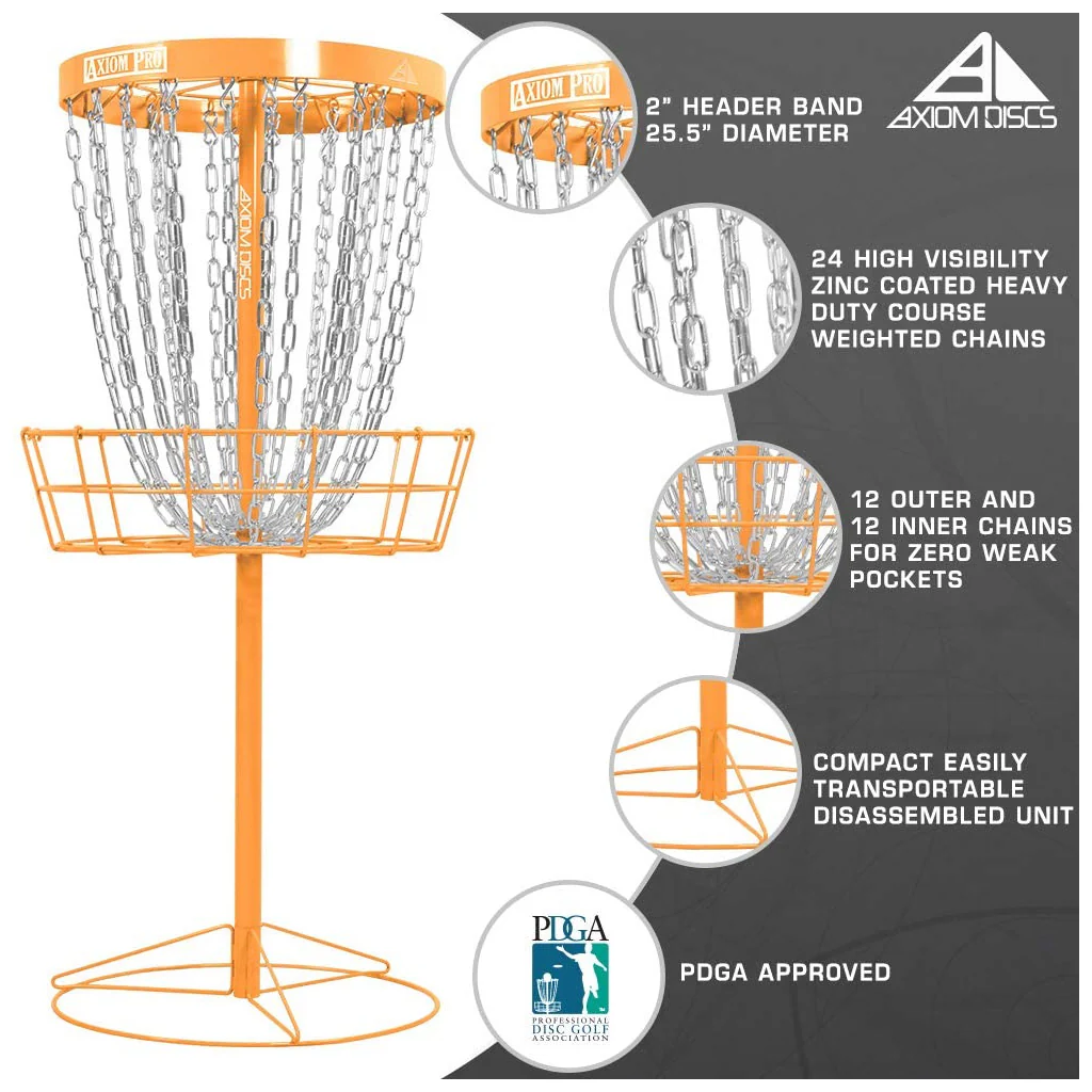 Axiom Disc Golf Basket Pro Catcher Target Orange - Image 3