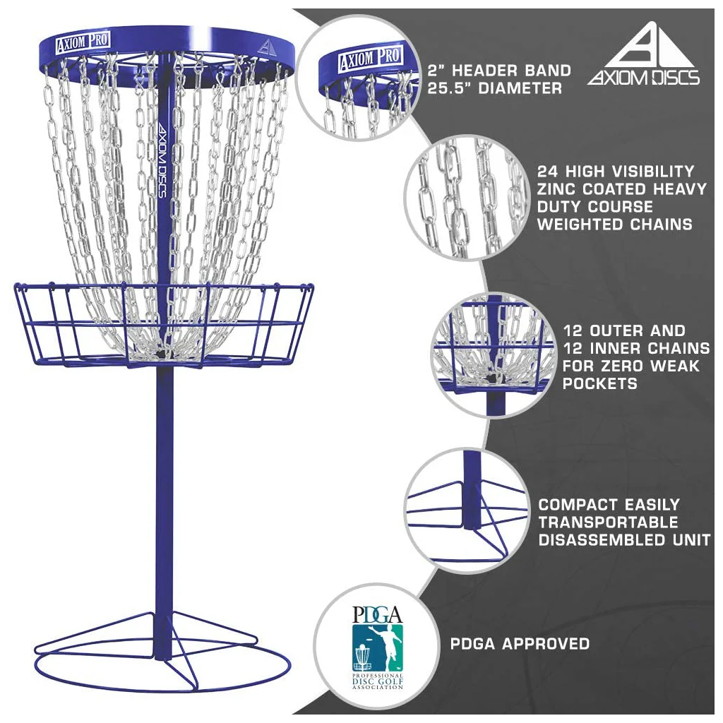 Axiom Disc Golf Basket Pro Catcher Target Royal Blue - Image 3