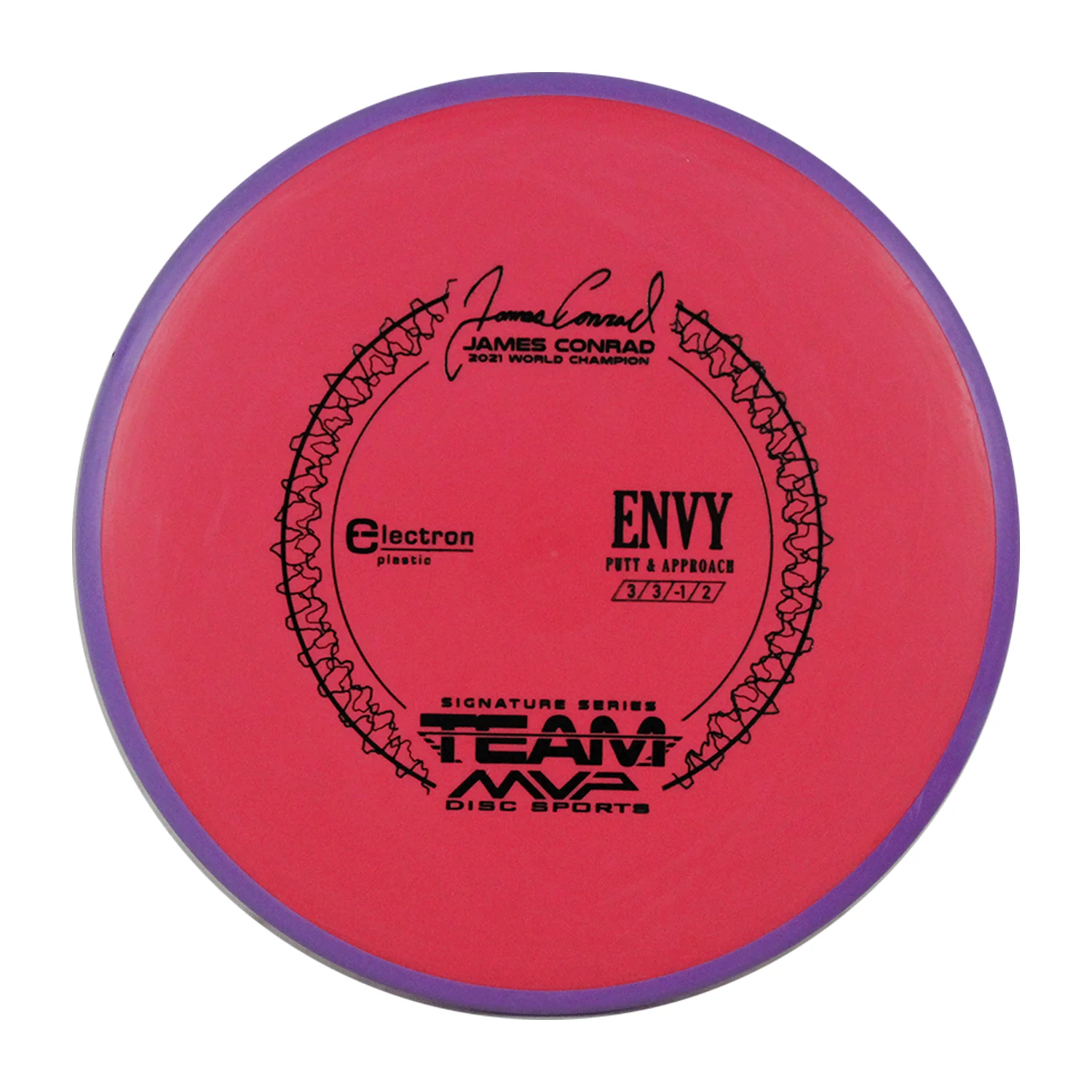 Axiom Disc Golf James Conrad Signature Electron Envy Putter 3/3/0/2 - Choose Exact Disc - Image 6