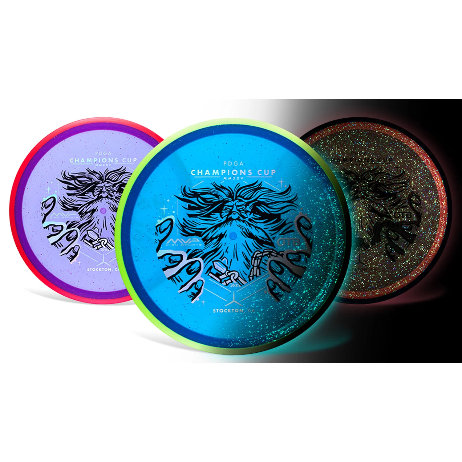Axiom Disc Golf OTB Open 2025 Champions Cup Particle Glow Proton Hex 5/5/-1/1