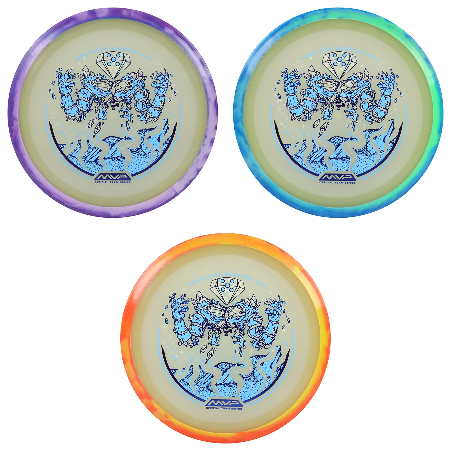 Axiom Disc Golf Particle Eclipse Glow Eagle McMahon Elemental Thrill