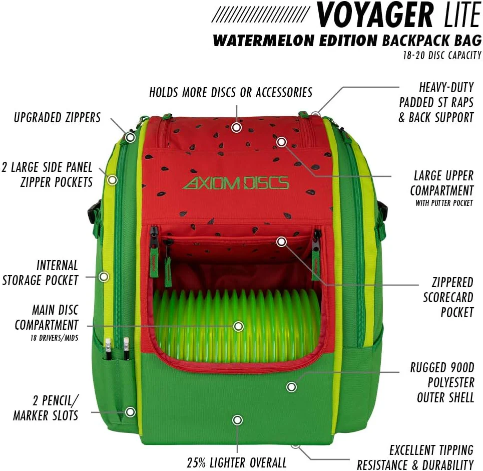 Axiom Discs Disc Golf Backpack Bag - Voyager Lite Backpack - Holds 22 Discs - Image 51