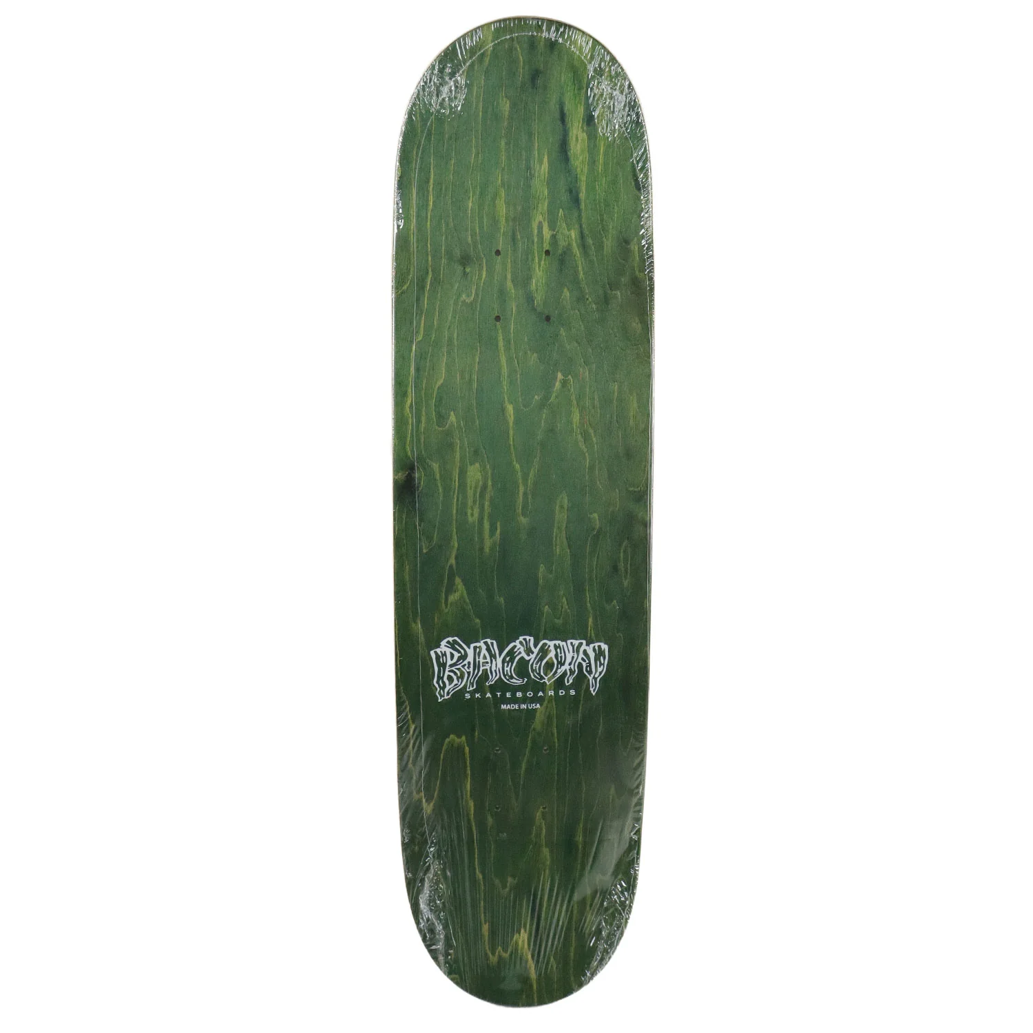 Bacon Skateboard Complete Logo Veneer Dark Green 8.5" x 32.5" - Image 2