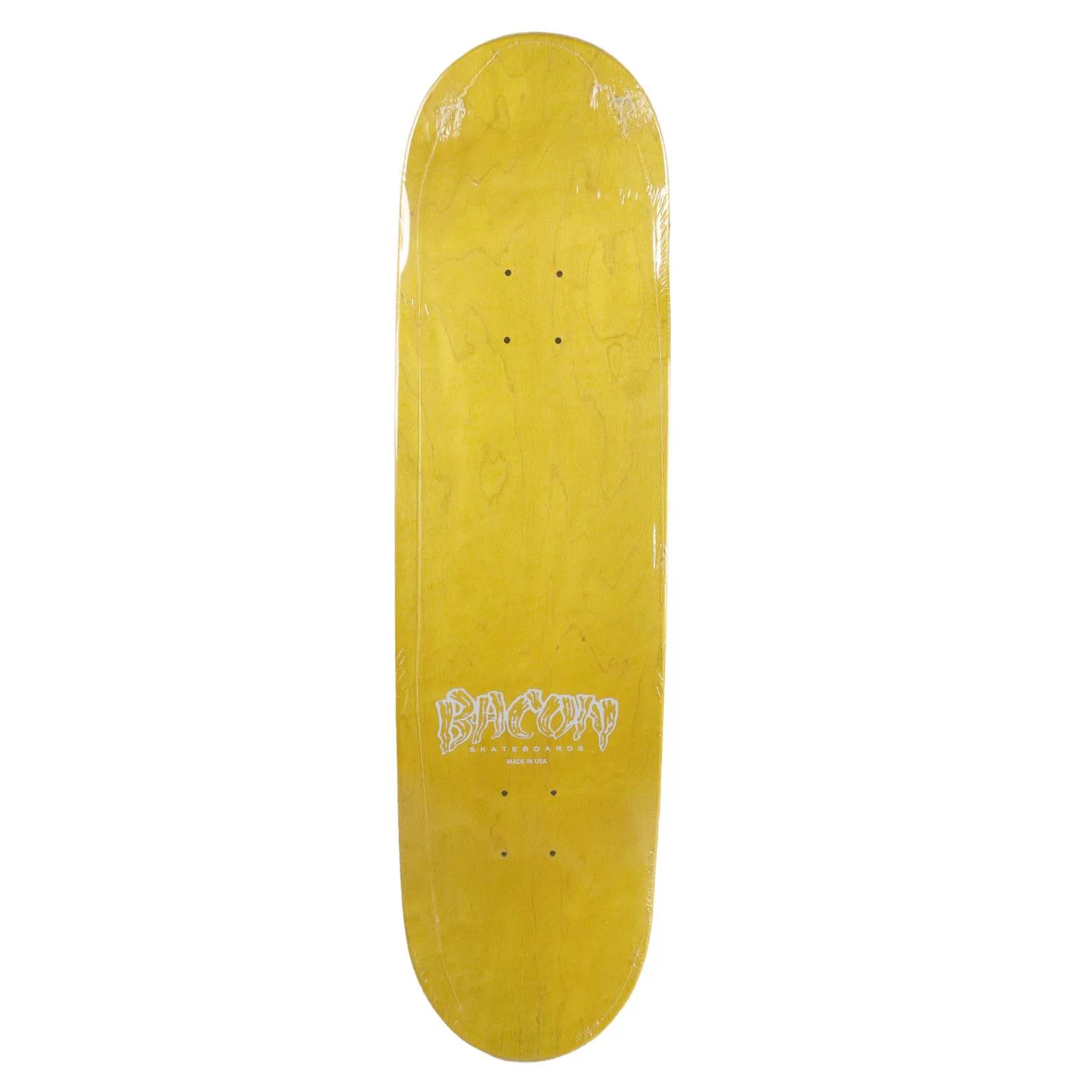 Bacon Skateboard Complete Logo Veneer Yellow 8.75" x 32.63" - Image 2