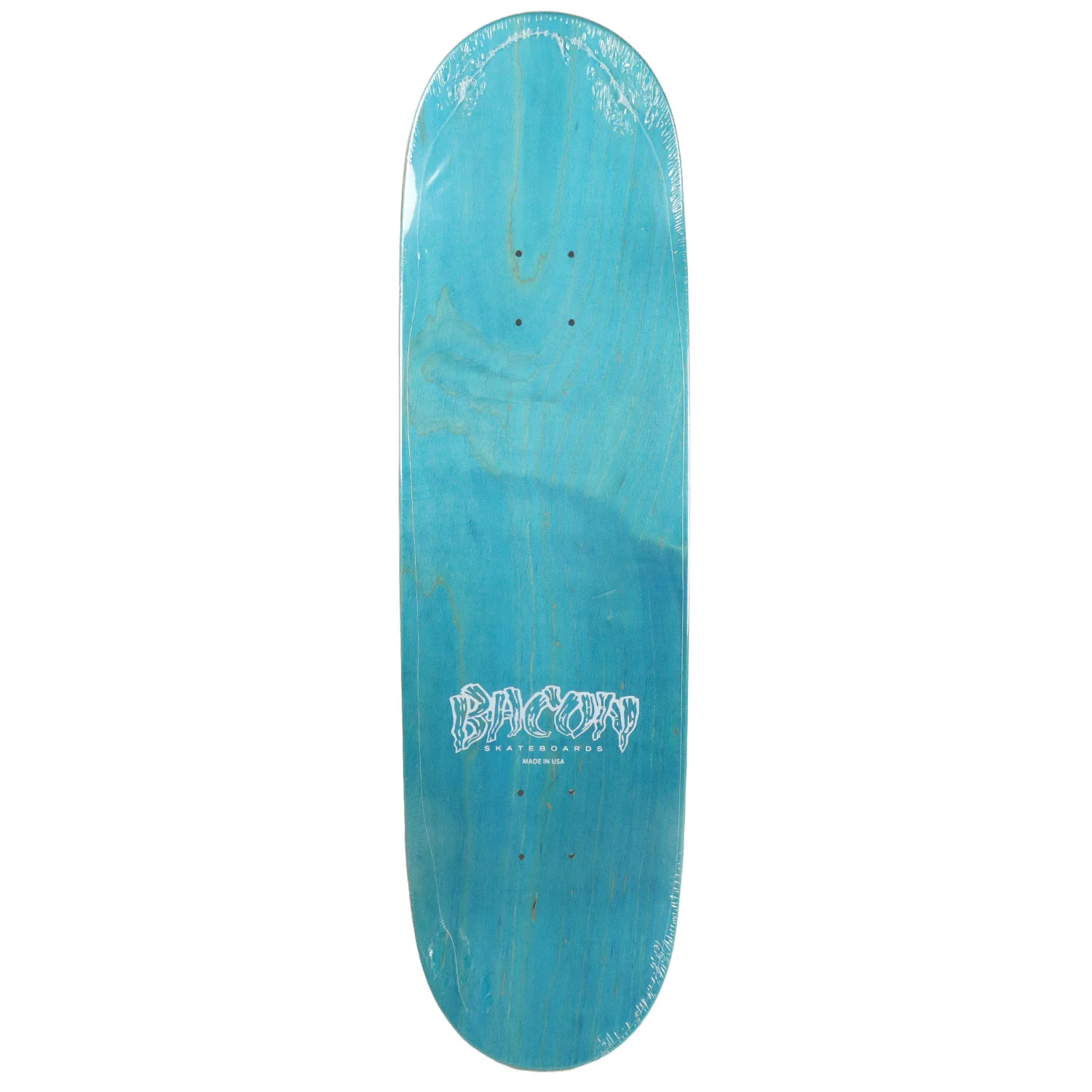 Bacon Skateboard Deck Logo Veneer Blue 9.0" x 32.75" - Image 2
