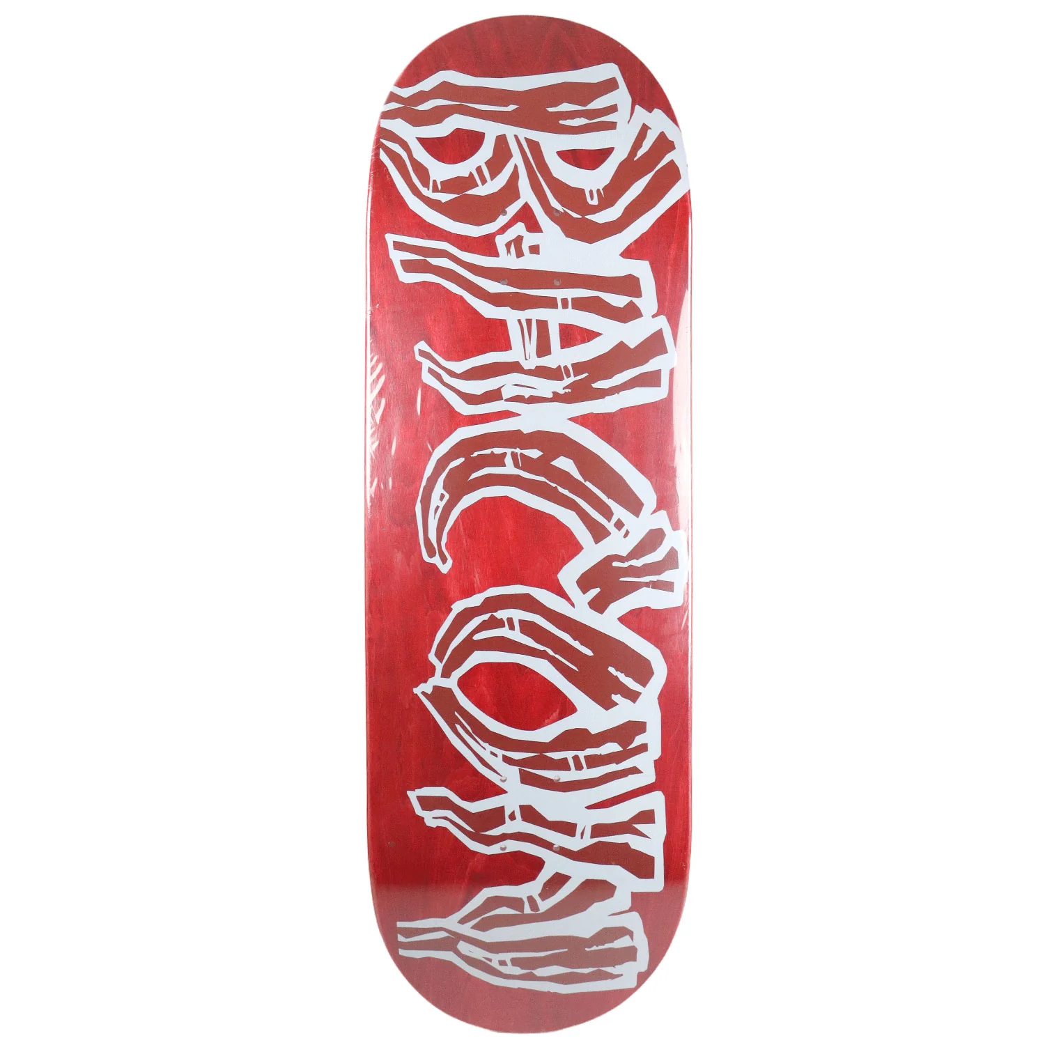 Bacon Skateboard Deck Logo Veneer Red 9.5" x 33"