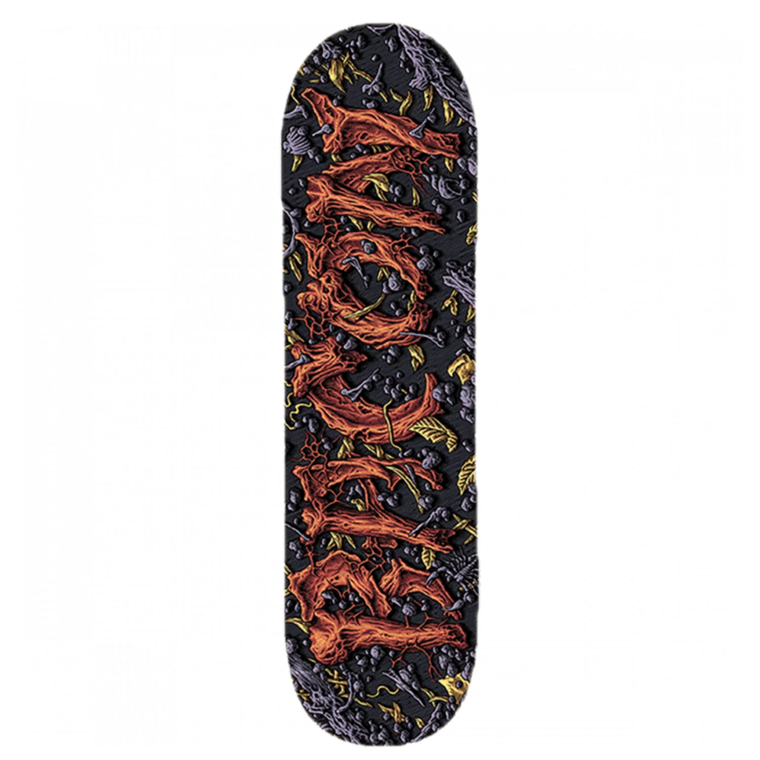 Bacon Skateboard Deck Metal Logo 9.0" x 32.75"
