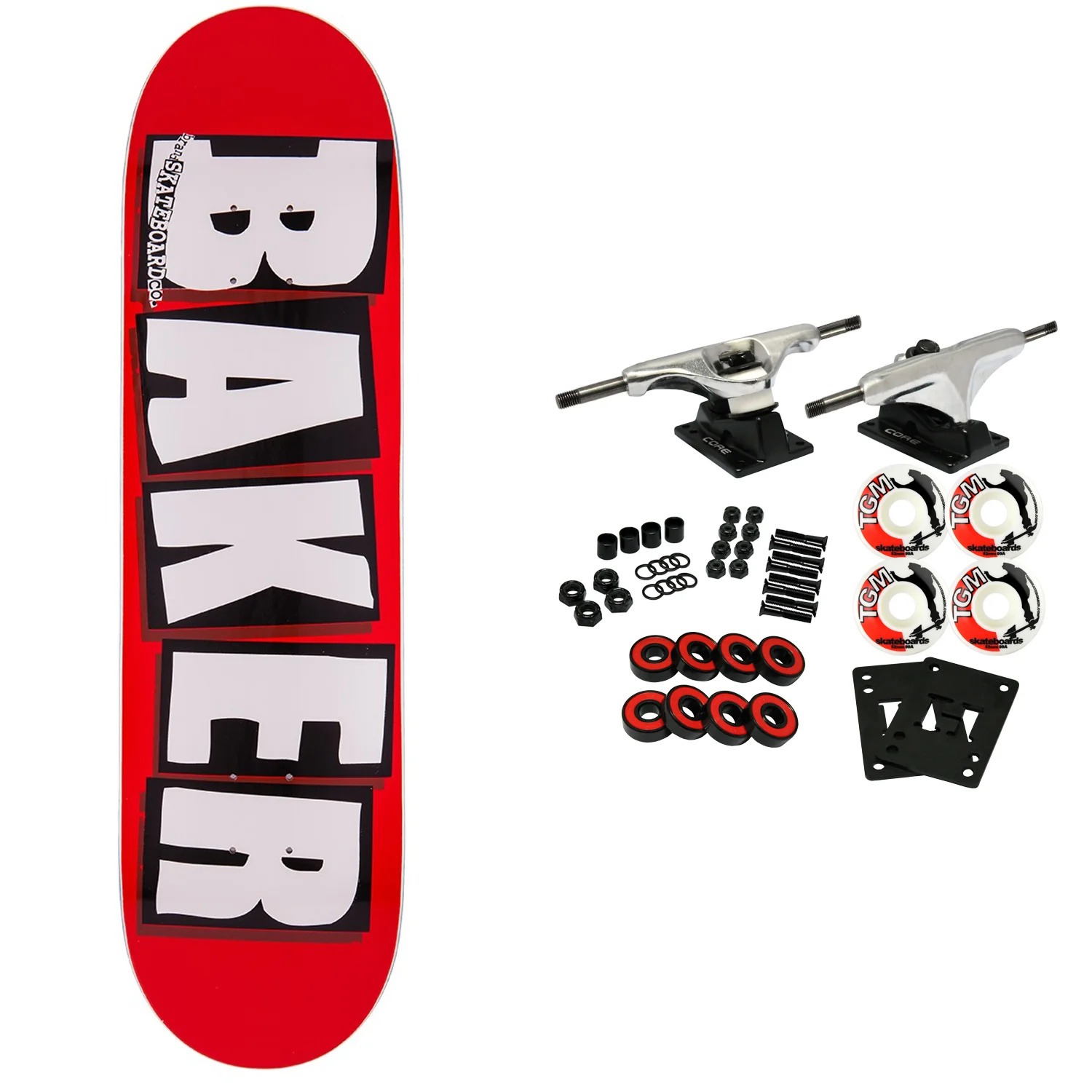 Baker Complete Brand Logo White 7.56"