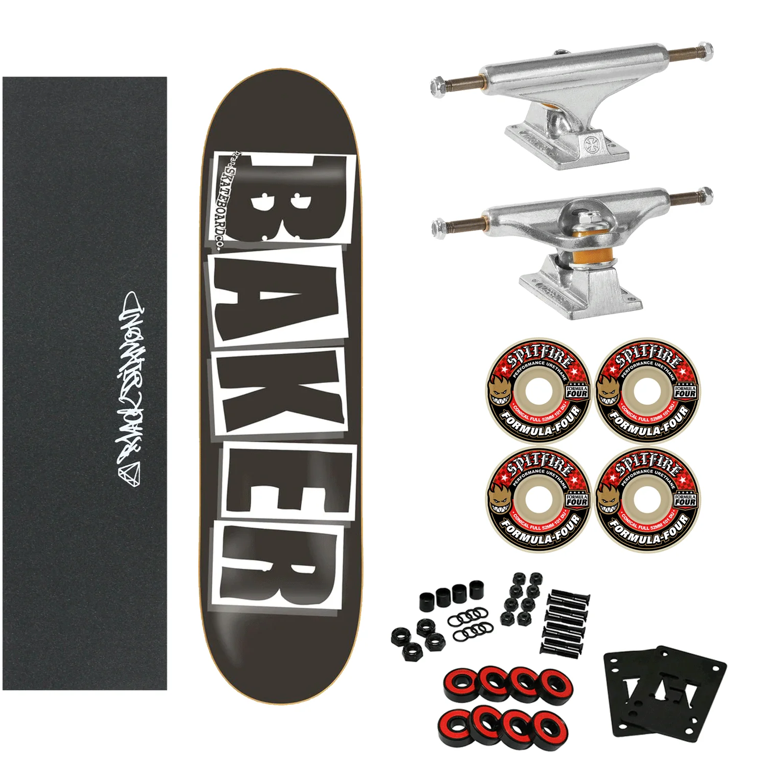 Baker Complete Logo Black 8.125" Independent/Spitfire Premium
