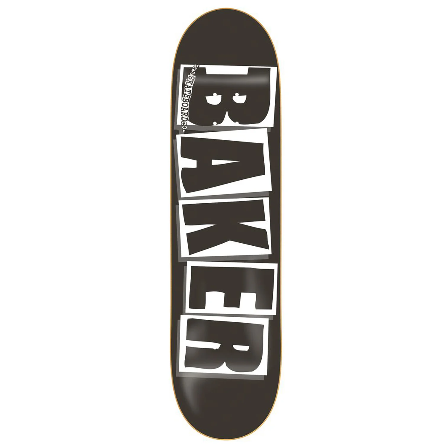 Baker Logo Skateboard Black/White 8.25" x 31.5" with Independent Trucks, Triclops Wheels - Image 2