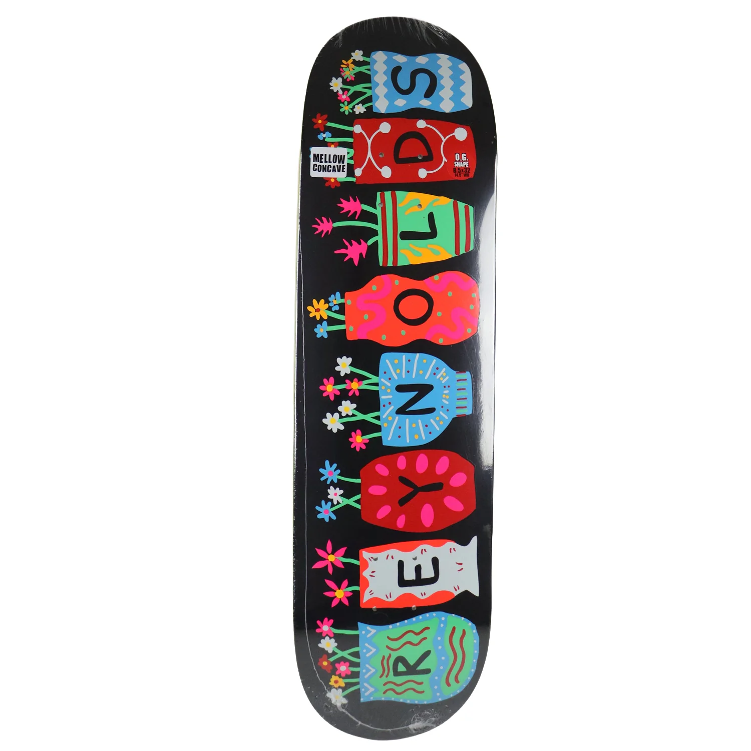 Baker Skateboard Complete Andrew Reynolds Pots and Flowers Black 8.5" x 32" - Image 2