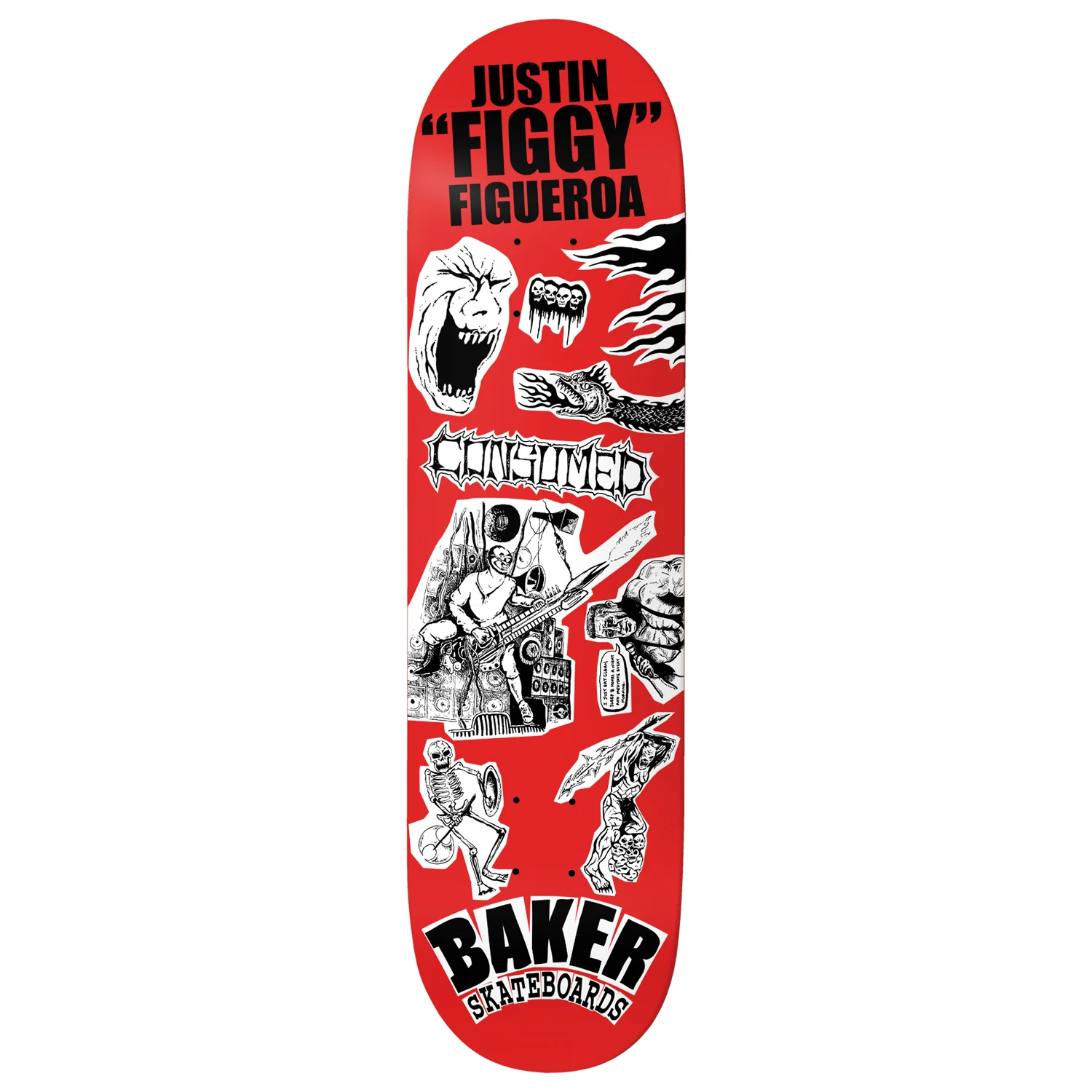 Baker Skateboard Complete Figgy Divine Evil 8.38" x 32" - Image 2
