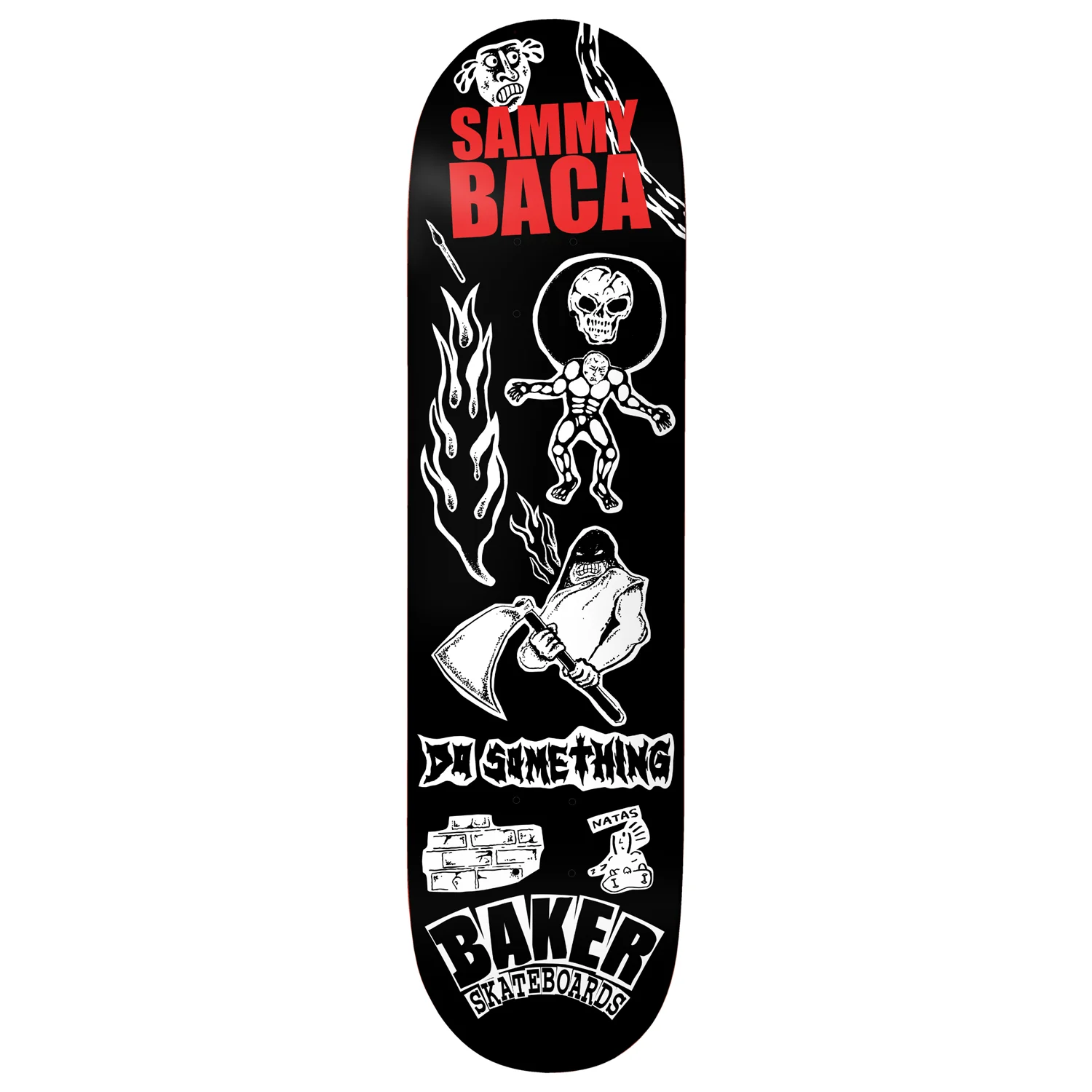 Baker Skateboard Complete Sammy Baca Divine Evil 8.5" x 32" - Image 2