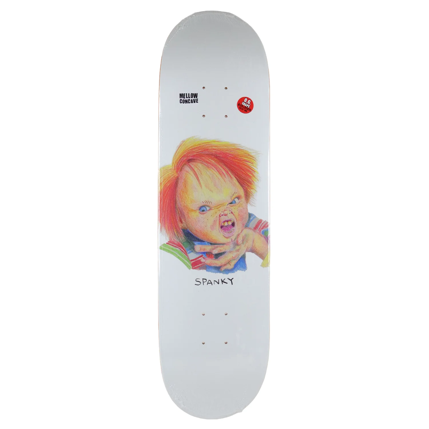 Baker Skateboard Complete Spanky Good Guys White 8.25" x 31.875" - Image 2