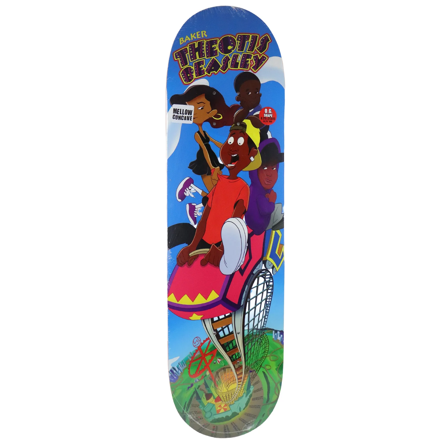 Baker Skateboard Complete Theotis Beasley Roller Coaster Blue 8.25" x 31.875" - Image 2