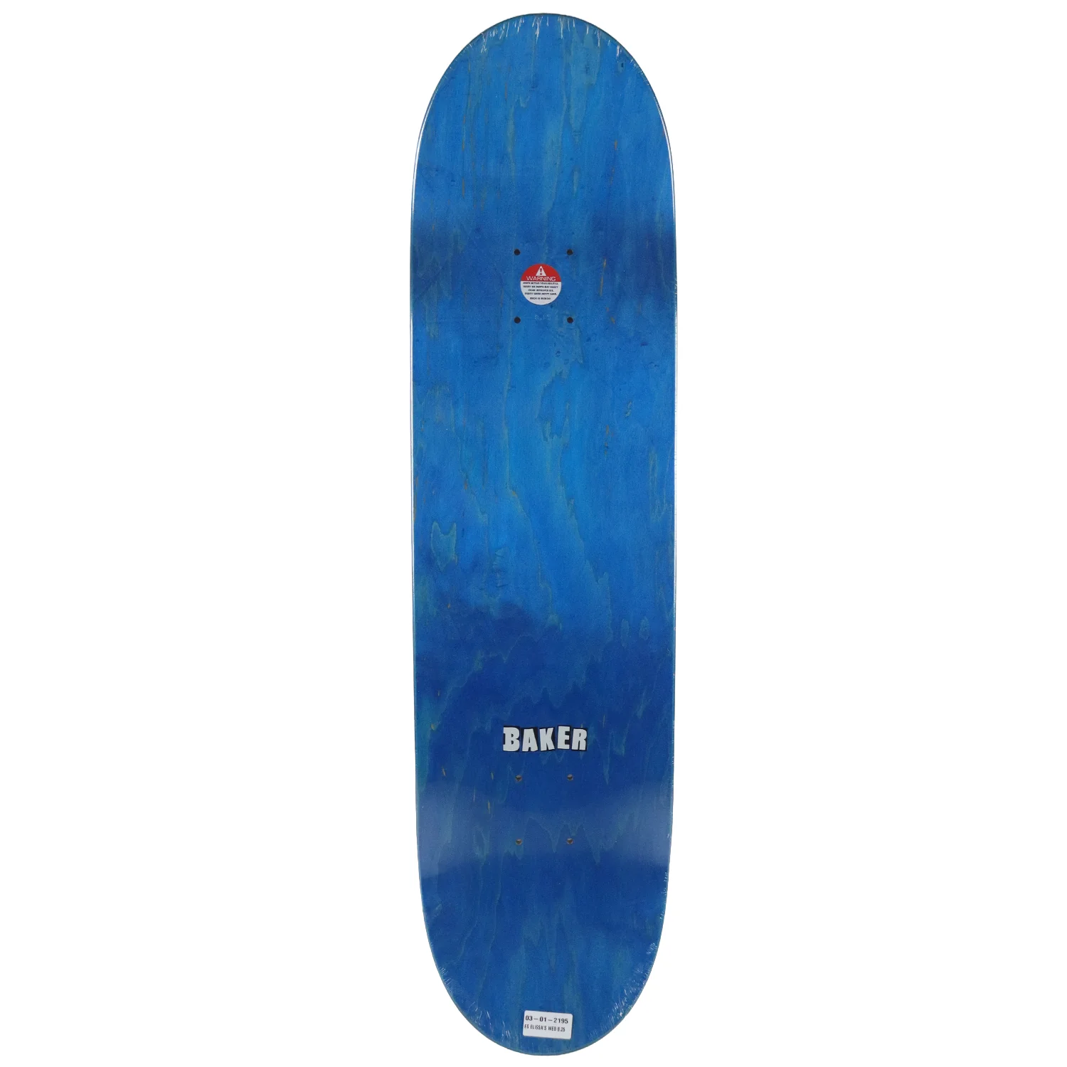 Baker Skateboard Deck Elissa Steamer Web Blue 8.25" x 31.875" - Image 3