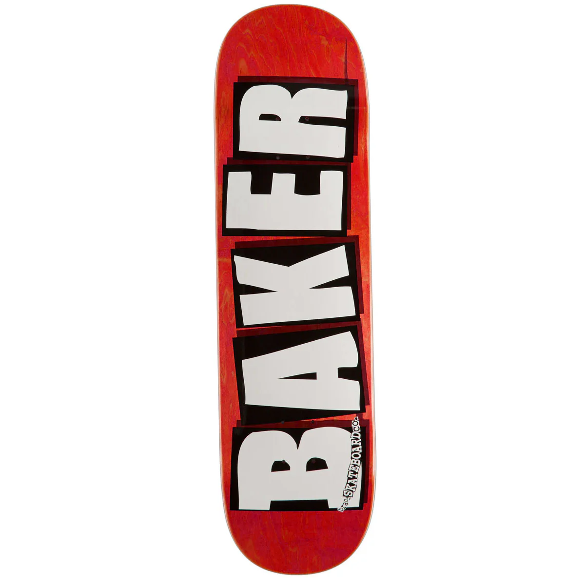Baker Skateboard Deck Logo Veneers Red 8.25" x 32.25"