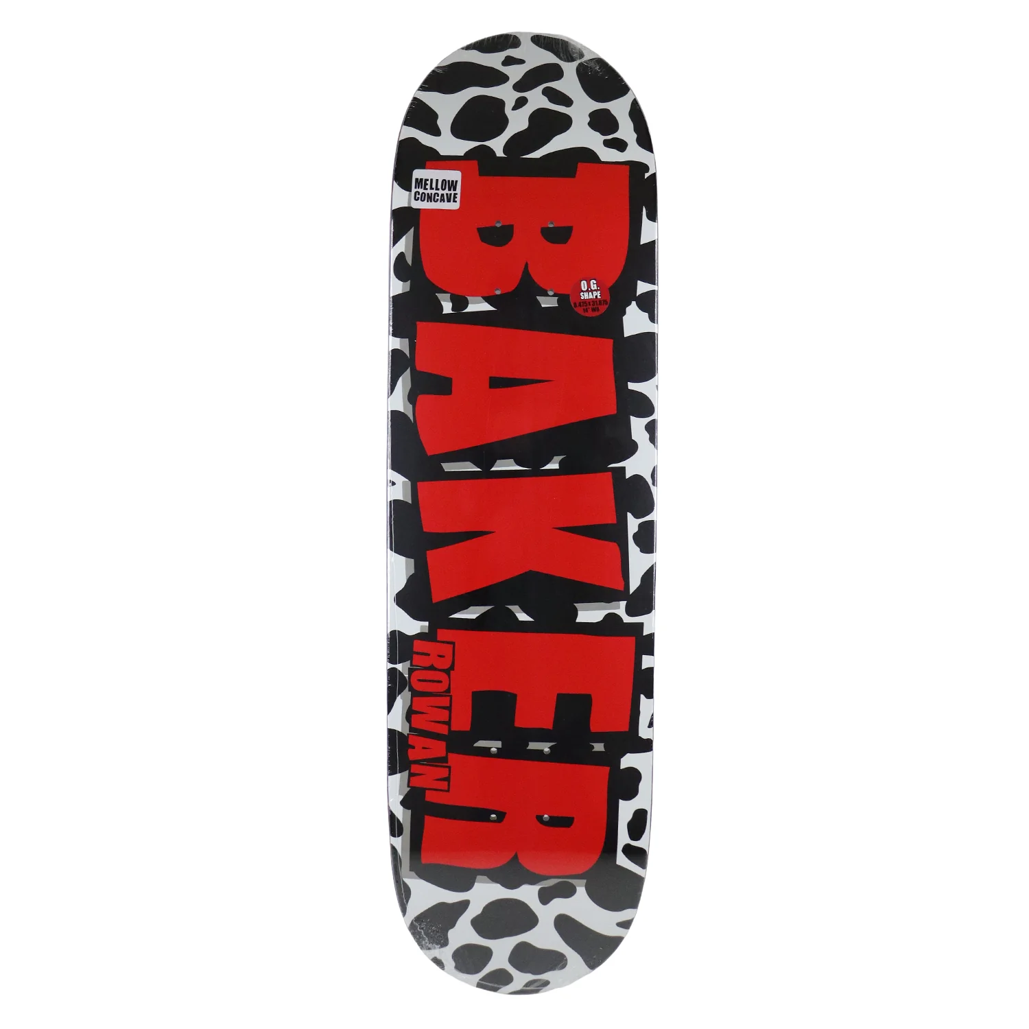 Baker Skateboard Deck Rowan Zorilla Cow Black/Red 8.475" x 31.875" - Image 2