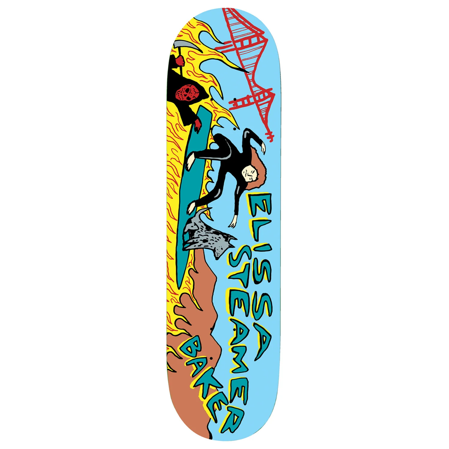 Baker Skateboard Deck Steamer Rippin Ranman 8.25" x 31.875"