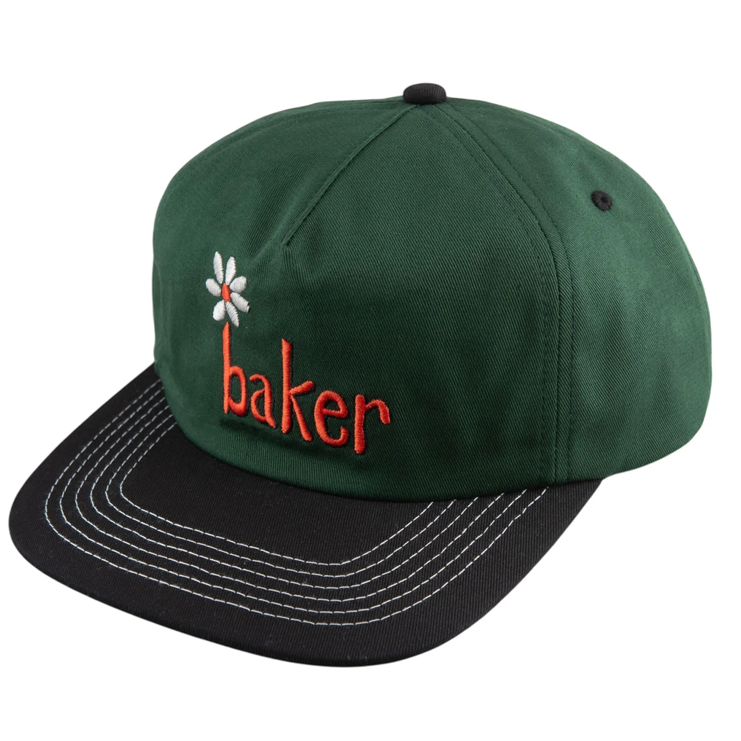 Baker Skateboards Hat Daisy Snapback Green/Black