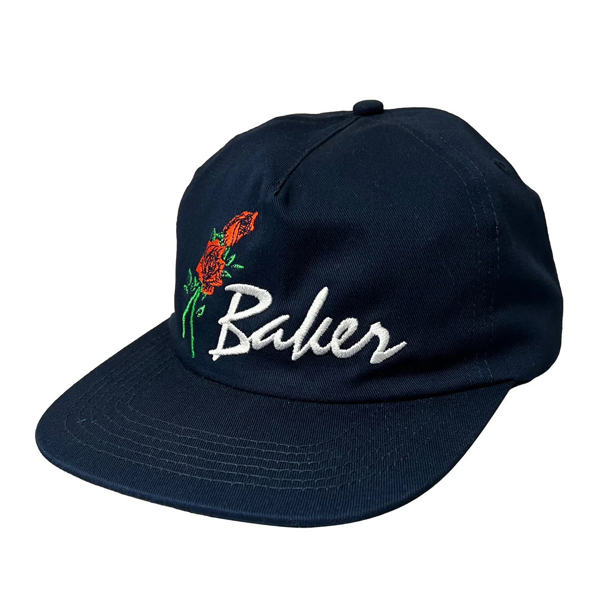 Baker Skateboards Hat Roses Snapback Navy